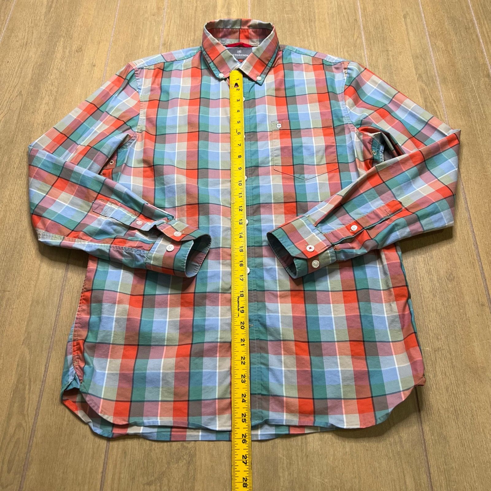 Victorinox Victorinox Plaid Button Up Shirt Mens M Slim Fit Red Blue Size US M / EU 48-50 / 2 - 5 Thumbnail