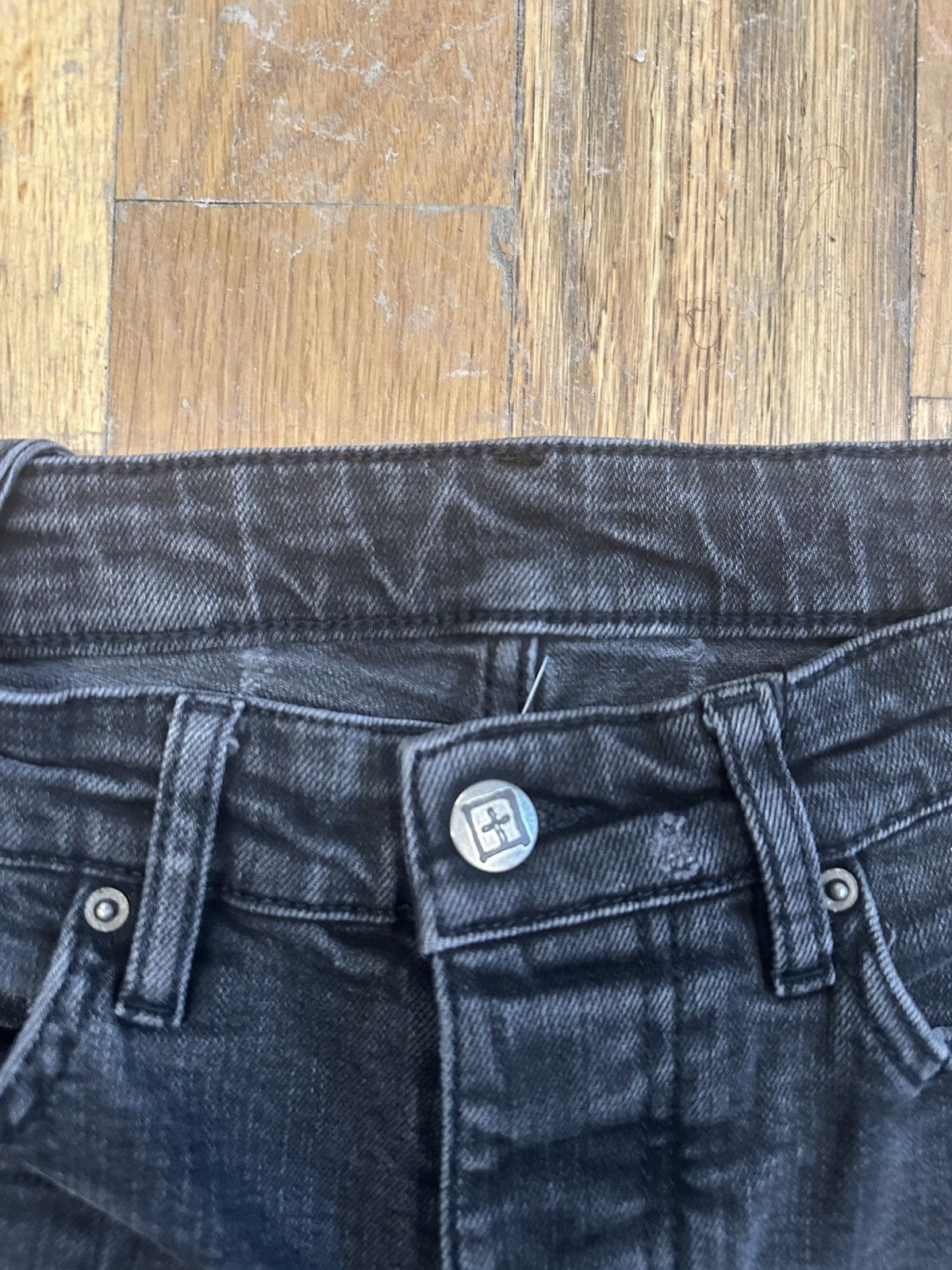 Ksubi Ksubi Distresed Patched Faded Black Denim Jeans Size 29 Size US 29 - 3 Thumbnail