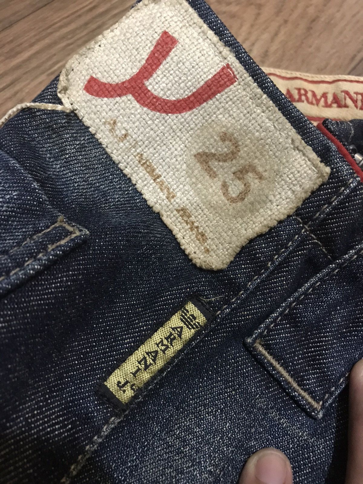 Emporio Armani × Japanese Brand × Vintage ARMANI JEANS VINTAGE DENIM CARGO Size US 34 / EU 50 - 14 Thumbnail