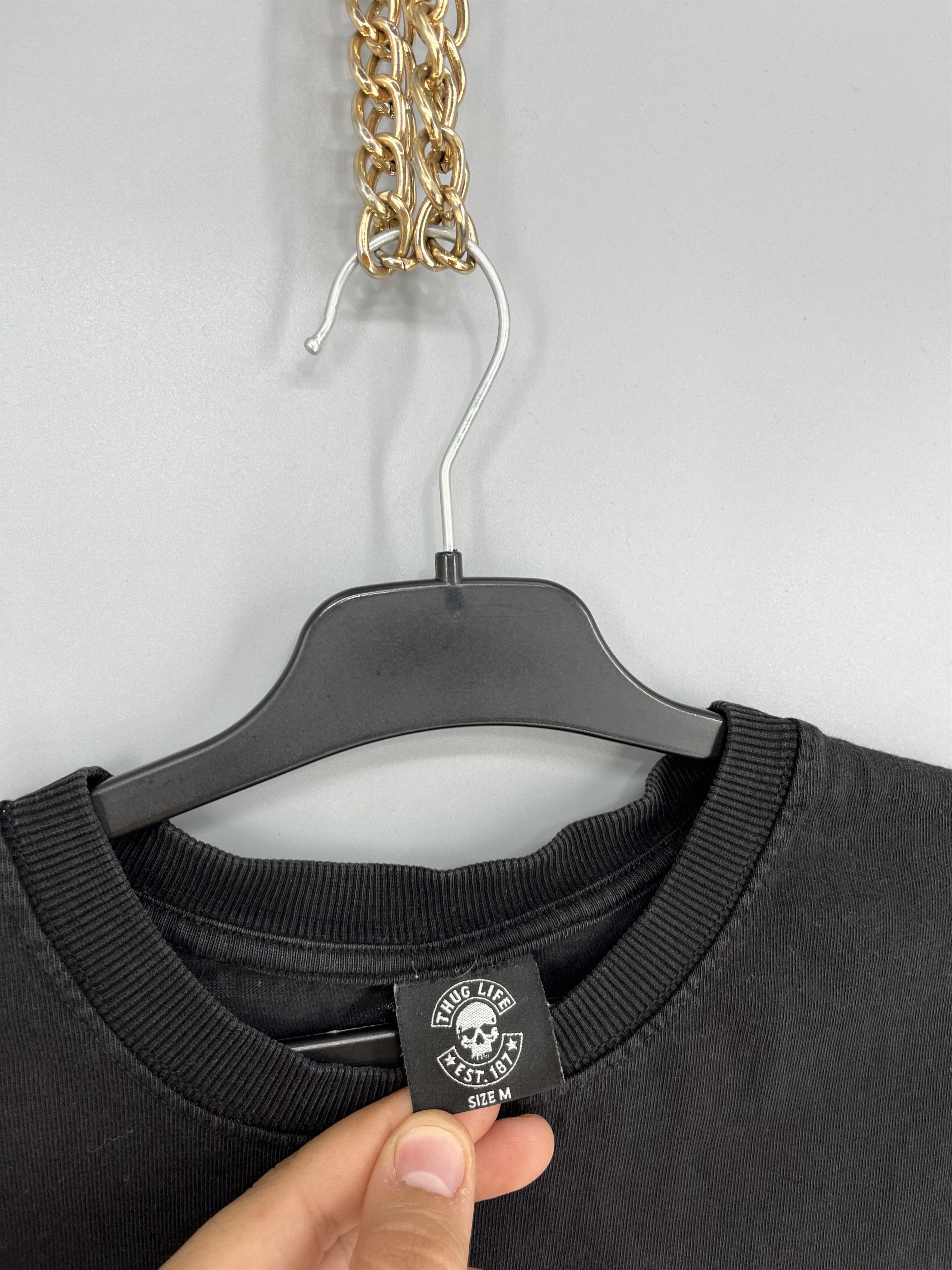 Band Tees × Vintage Vintage Y2k Thug Life vintage USA streetwear tee Skull tee Size US M / EU 48-50 / 2 - 7 Thumbnail