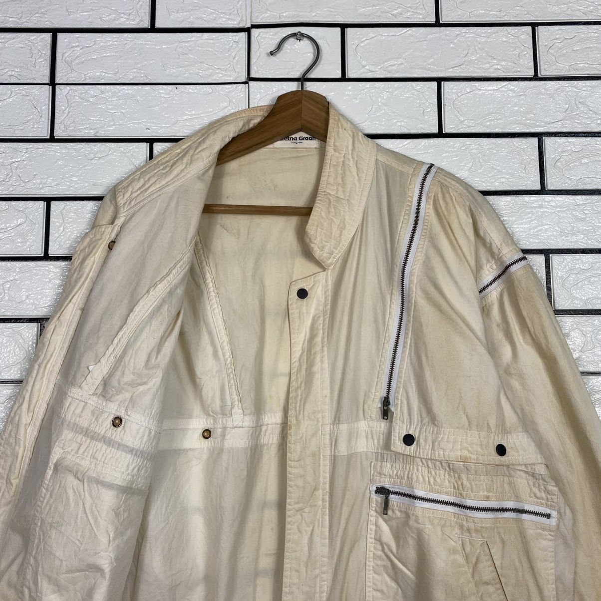 Japanese Brand 🔥PARACHUTE BONDAGE BOMBER JACKET GRETNA GREEN ISSEY MIYAKE Size US M / EU 48-50 / 2 - 13 Thumbnail