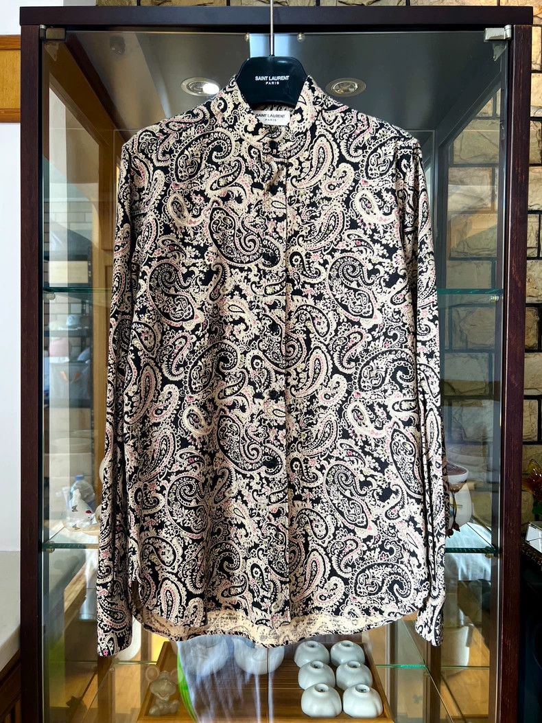 Yves Saint Laurent saint laurent size 38 15ss Paisley Cameo Shirt 2501-Nextarr Size US M / EU 48-50 / 2 - 1 Thumbnail