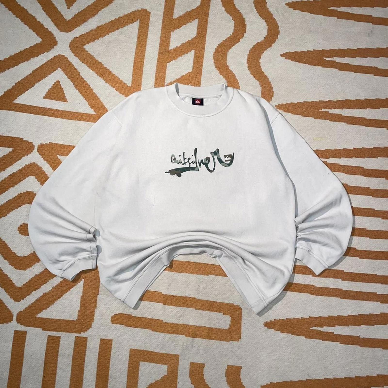 Quiksilver Quiksilver 00s Printed Baggy Sweatshirt XL Size US XL / EU 56 / 4 - 1 Thumbnail