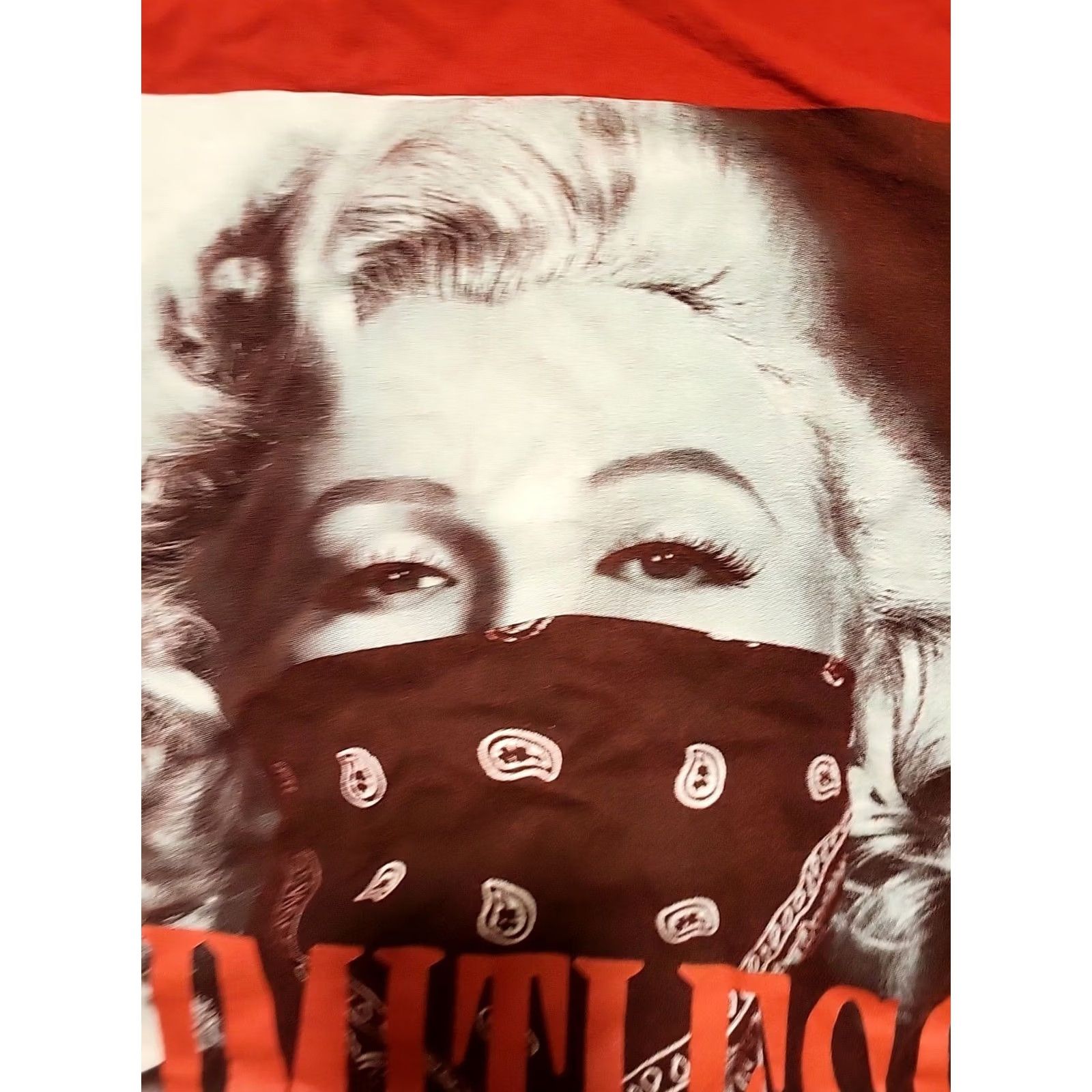 Vintage VINTAGE Limitless Marilyn Monroe XL SS Red T-Shirt Proper Tees The World Is Yours Mens Size US XL / EU 56 / 4 - 3 Thumbnail