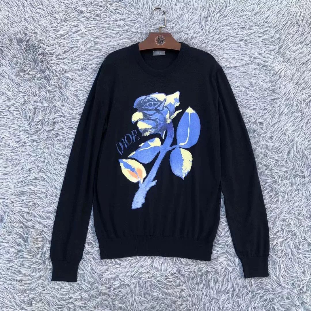 Dior Dior Floral Knit Sweater Size S / US 4 / IT 40 - 1 Thumbnail