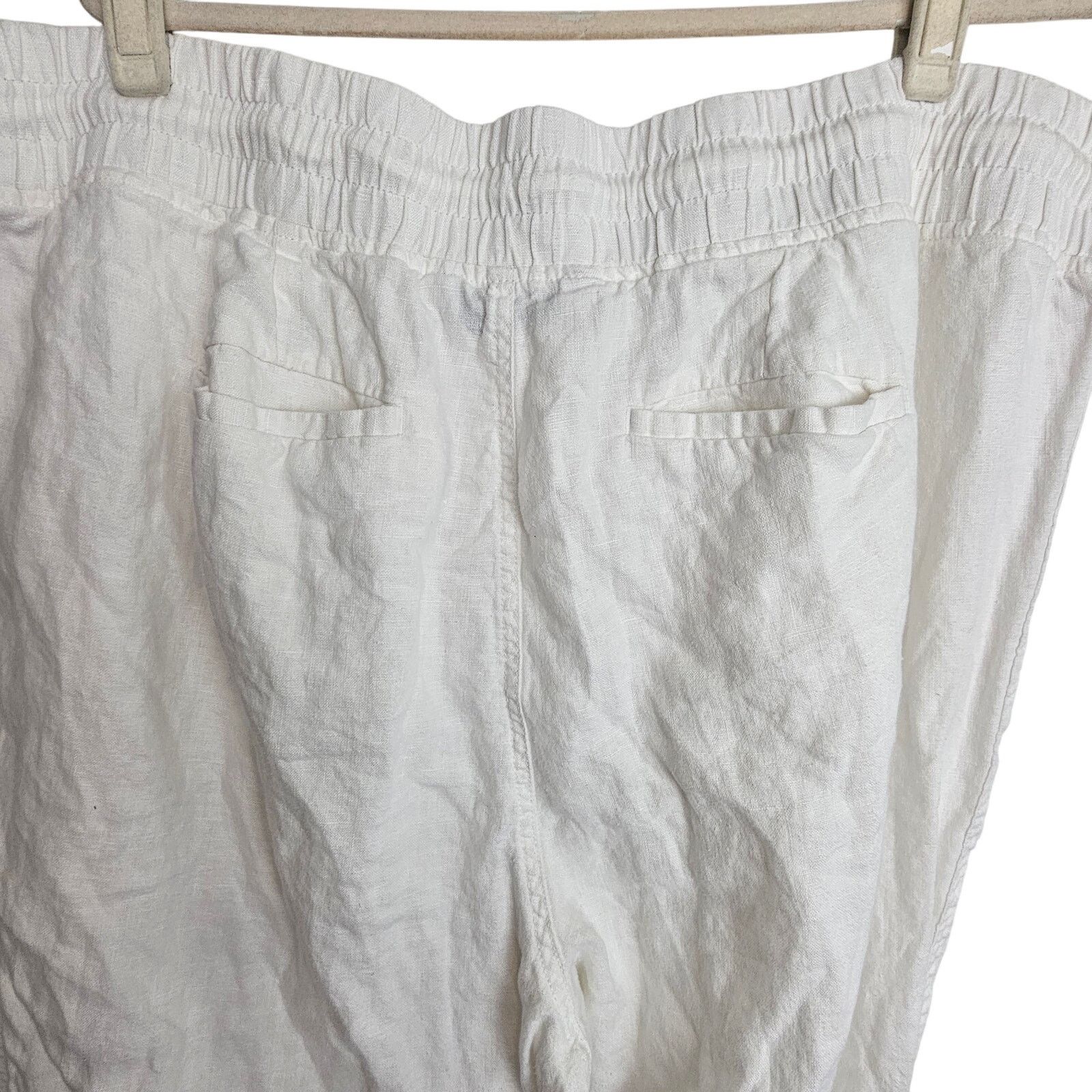 Athleta Athleta Womens Cabo Linen Joggers Size 22 Resortwear Beach Size 22" - 7 Thumbnail