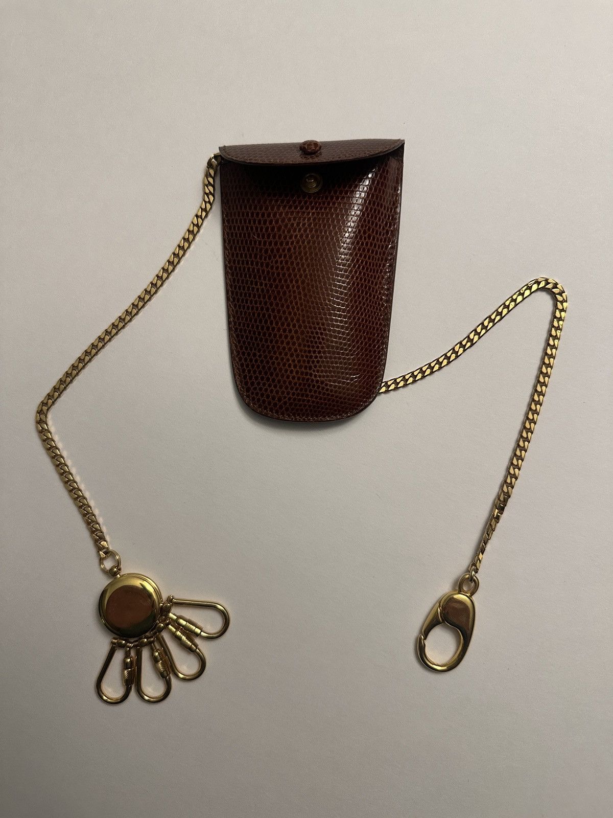 Gucci Vintage 🖤 GUCCI 🖤 Lizard Keychain- Mint💥 Size ONE SIZE - 2 Thumbnail