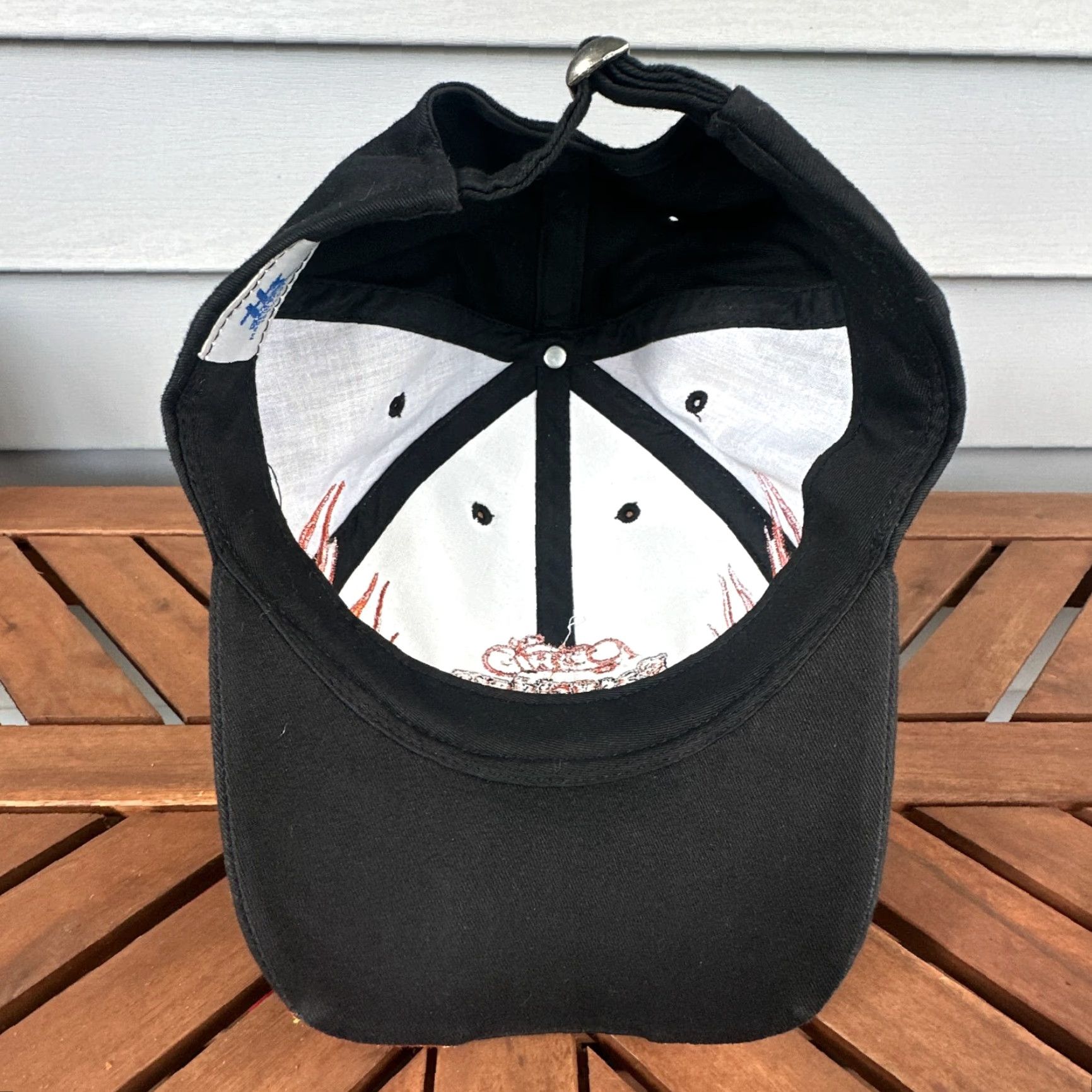 Hard Tail VINTAGE Easyriders Motorcycle Hat Cap Black Flames Embroidered Baseball Cap Men One Size Size ONE SIZE - 6 Thumbnail
