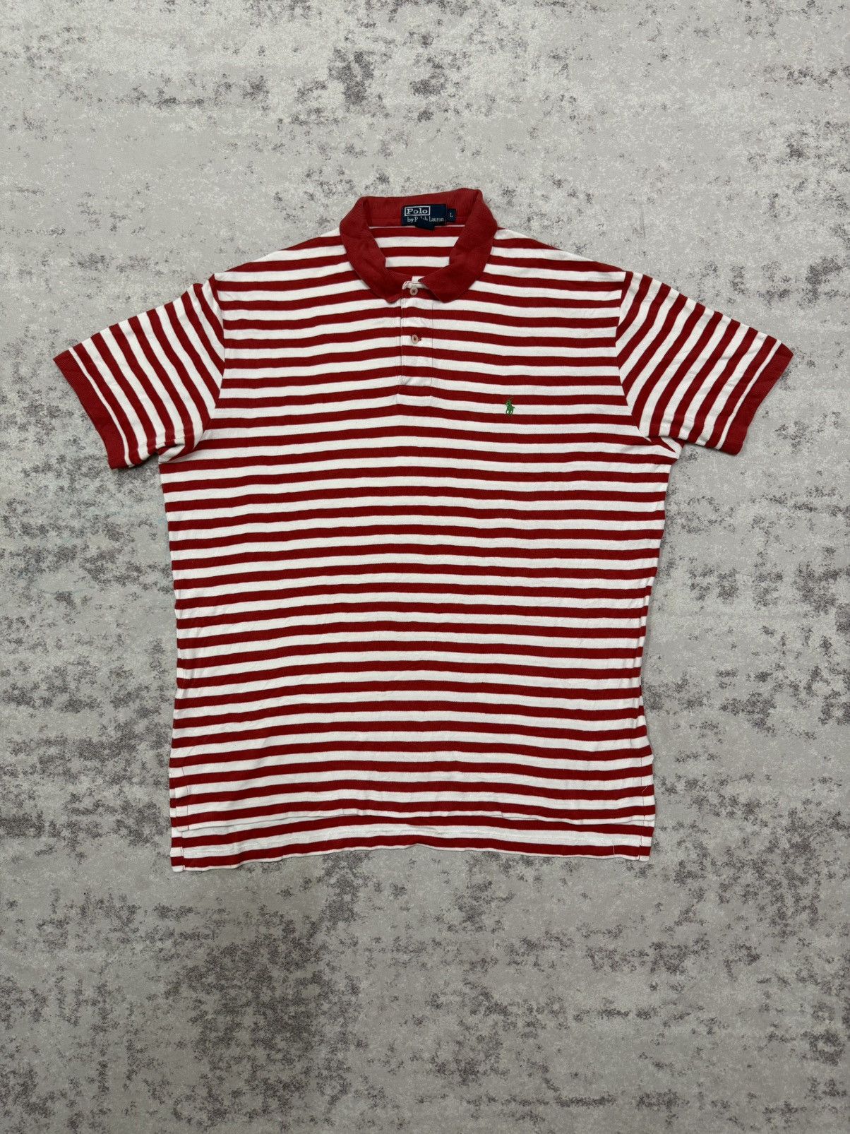 Polo Ralph Lauren Polo by Ralph Lauren Strip Collar Polo Tshirt Size US XL / EU 56 / 4 - 1 Thumbnail