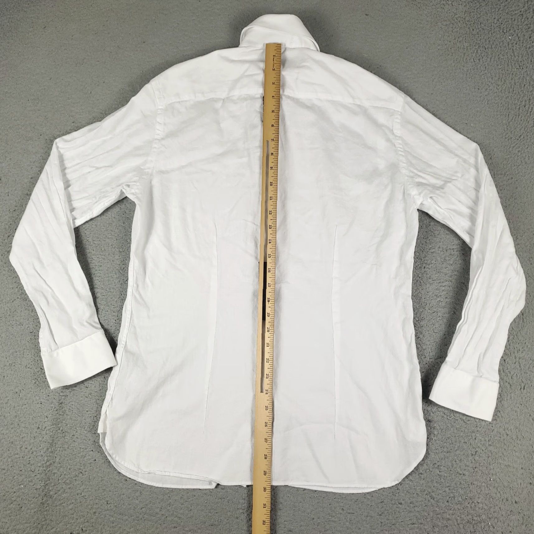 Ted Baker VINTAGE Ted Baker London Dress Shirt Mens Size 16 Long Sleeve White Business Formal Casual Wedding Size 42R - 7 Thumbnail
