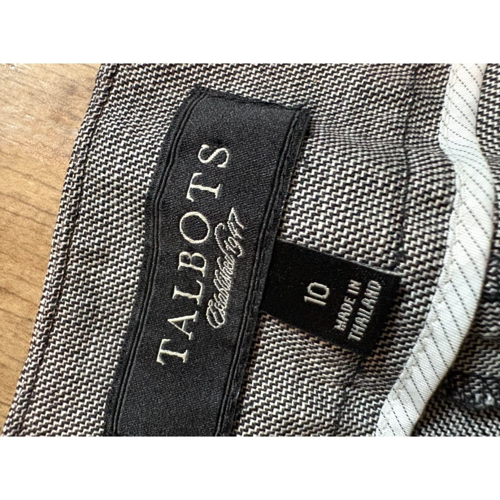 Talbots Talbots Pants Womens Size 10 Gray Dress Pants Classic Side Zip Wool Linen Blend Size 32" / US 10 / IT 46 - 4 Thumbnail