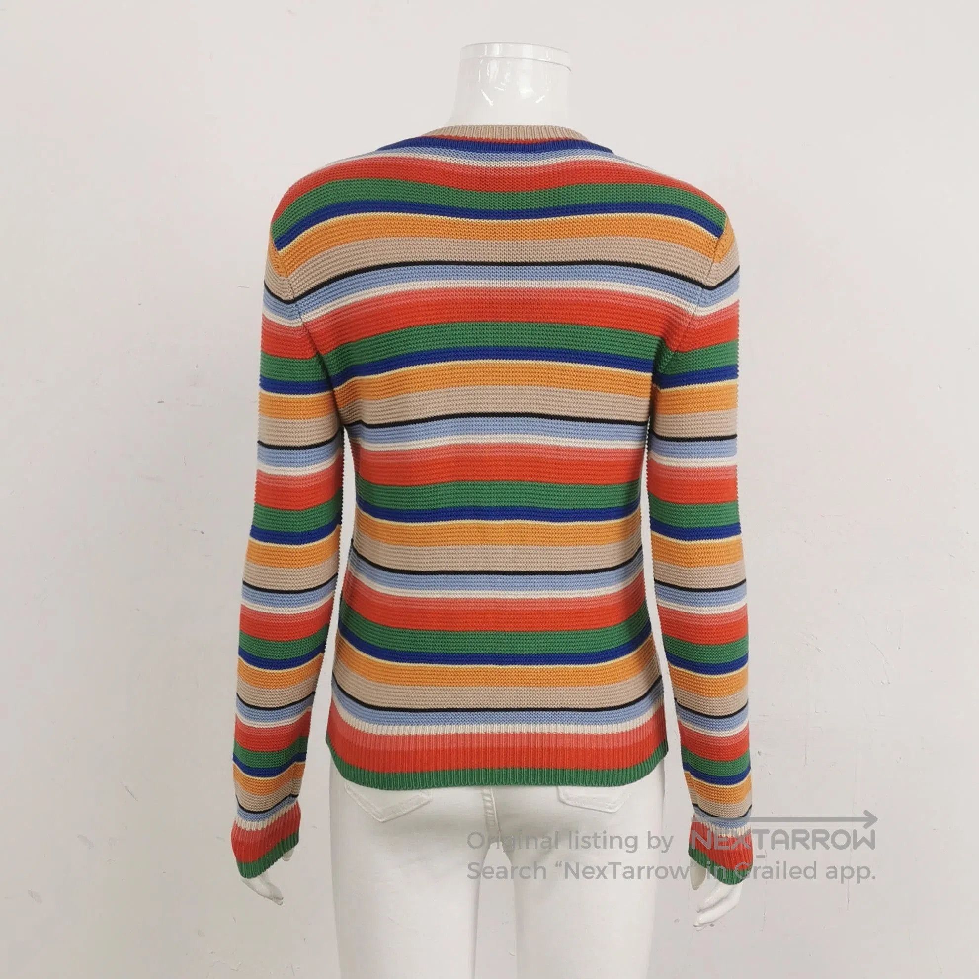 Weekend Max Mara Weekend Max Mara Linen Stripe Crewneck Sweater XS. Size XS / US 0-2 / IT 36-38 - 1 Thumbnail