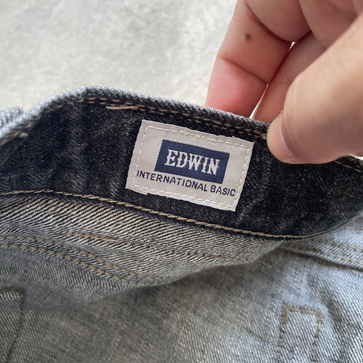 Edwin W36x32💥 Vintage Edwin Black Faded Jeans Denim Pants Size US 36 / EU 52 - 9 Thumbnail