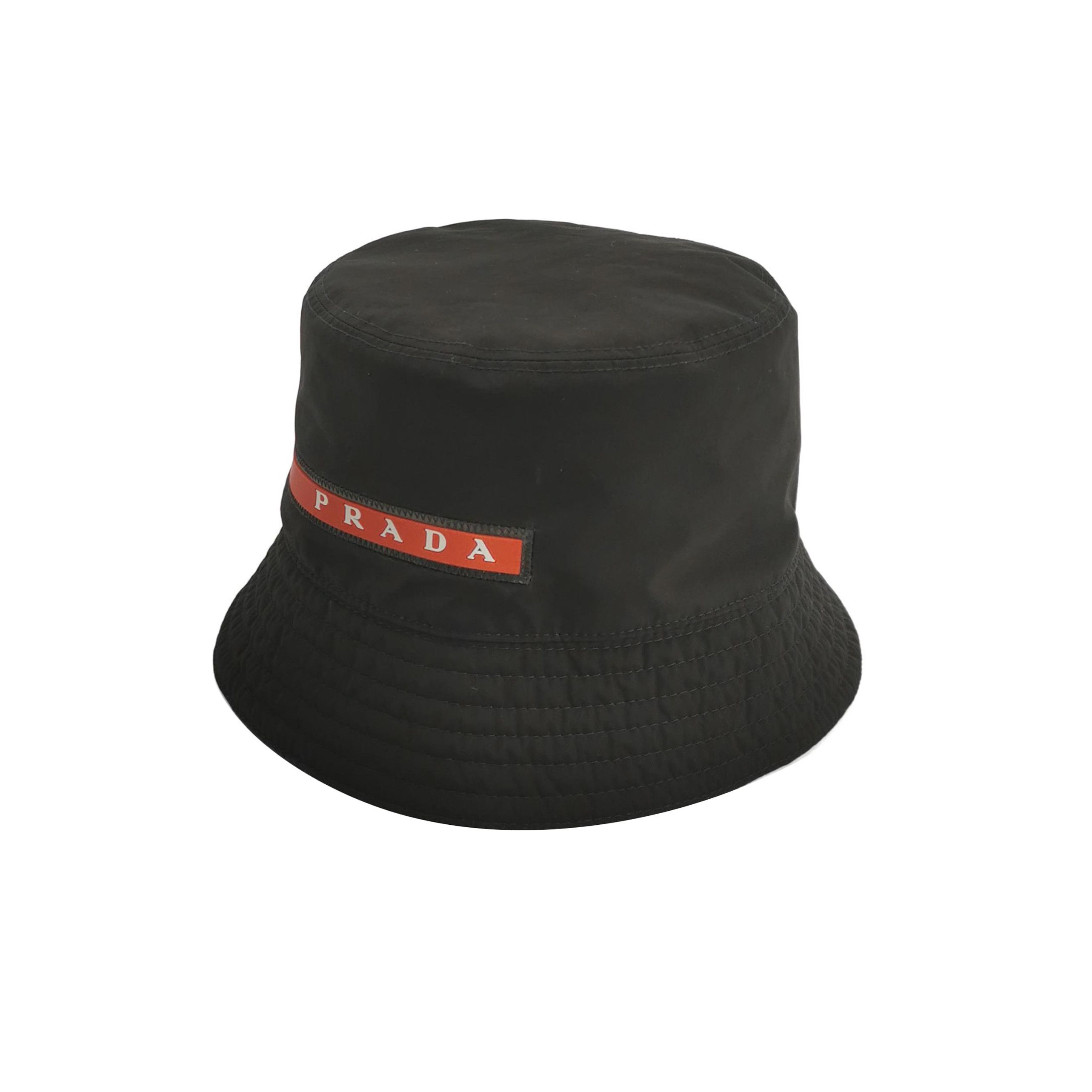 Prada Prada Nylon Logo Bucket Hat Size L Size ONE SIZE - 1 Thumbnail