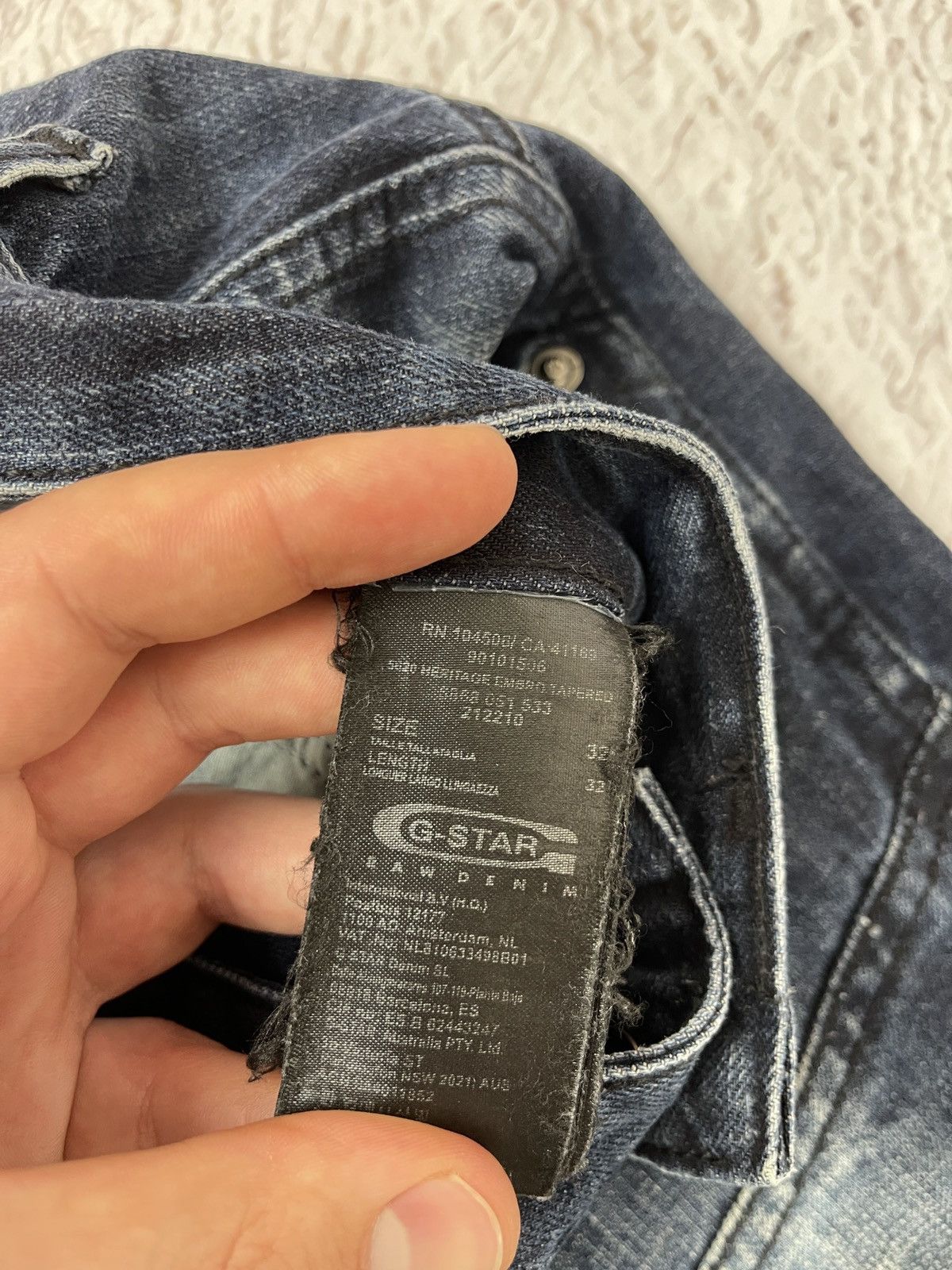 G-Star G-Star Raw 5620 Heritage Embro tapered buckle back elwood jn Size US 32 / EU 48 - 12 Thumbnail