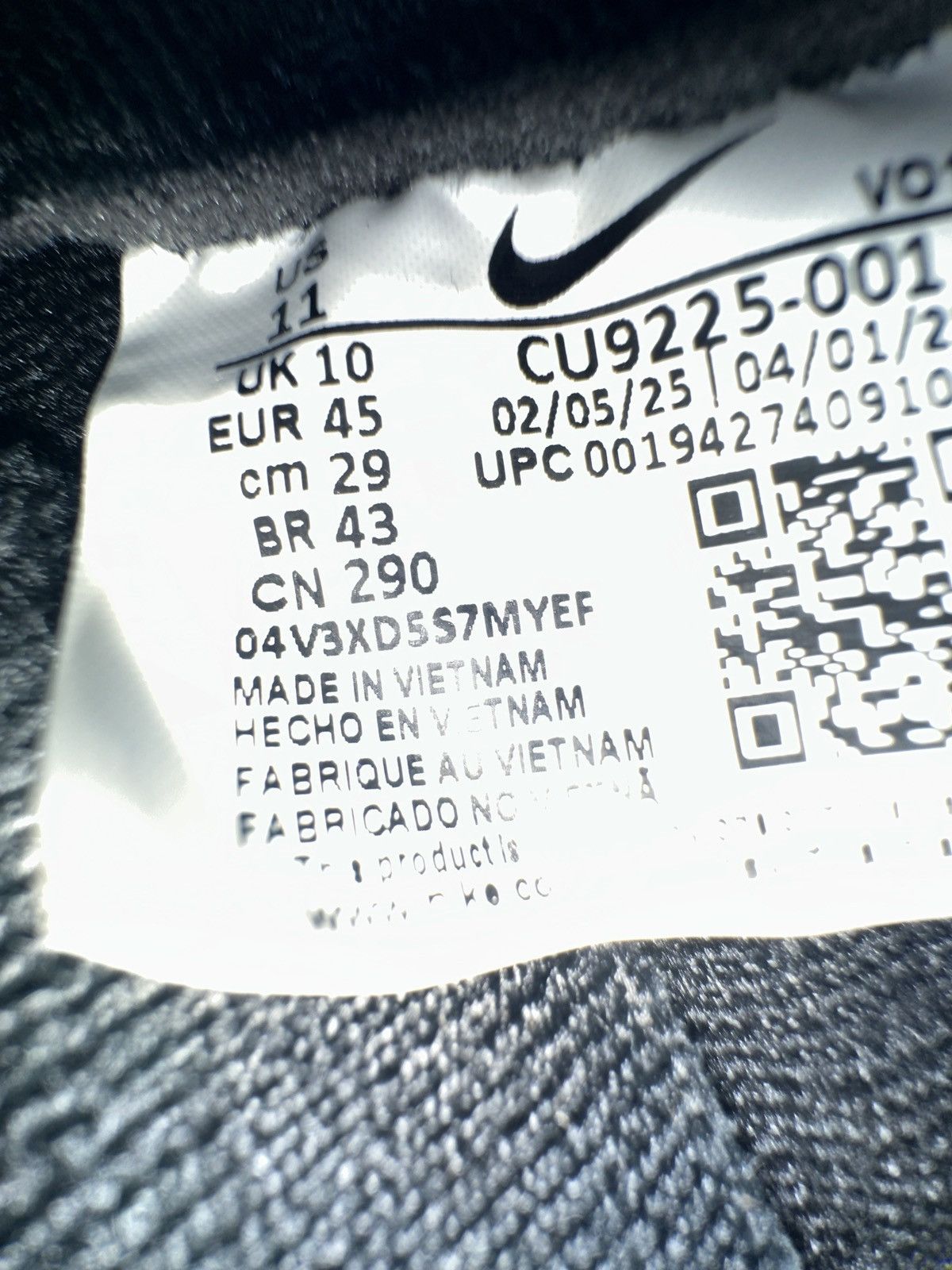 Nike × Supreme SZ 11 US MEN, 12.5 Wmn Nike Air Force 1 Low Supreme Black Size US 11 / EU 44 - 10 Thumbnail