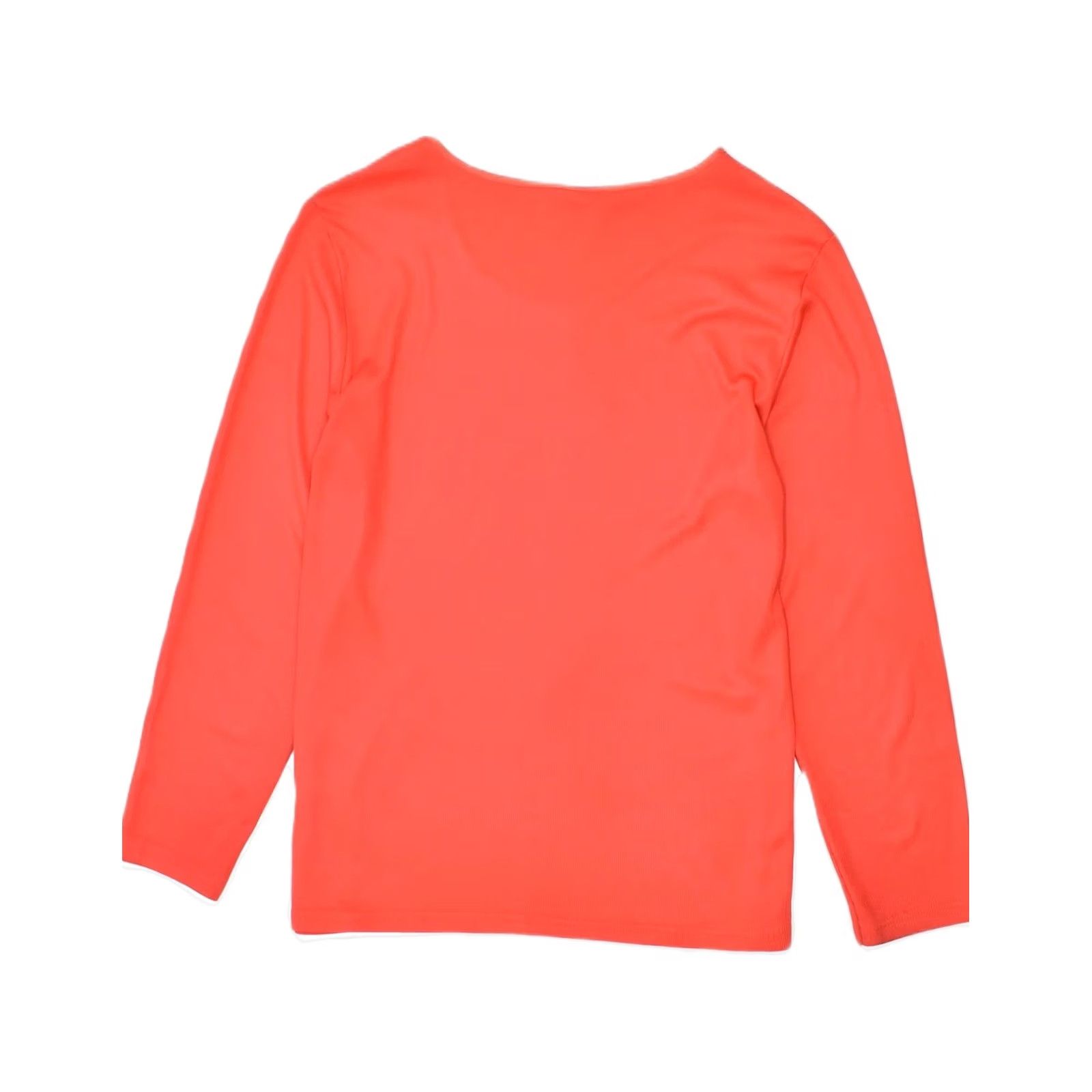 Vintage YESSICA Womens Red Oversized Top Long Sleeve Polyester Large EU 44 Size L / US 10 / IT 46 - 2 Thumbnail
