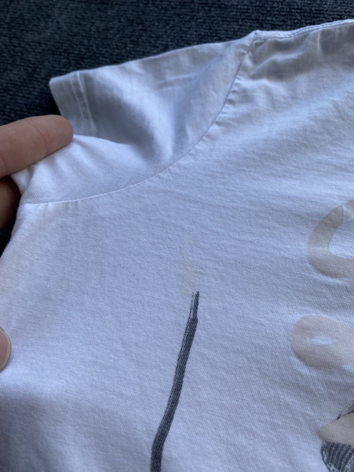 Diesel 🔥Opium Punk Diesel Goth Emo White tee “sneakers logo” Size US S / EU 44-46 / 1 - 6 Thumbnail