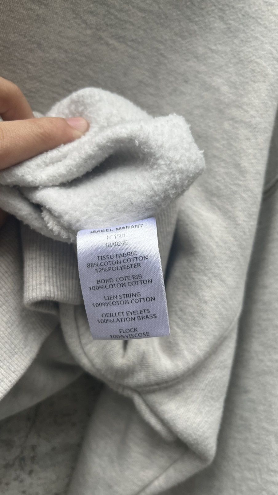 Isabel Marant Etoile Isabel Marant Étoile Grey "Mansel" Logo Hoodie (FW 2018) Size US M / EU 48-50 / 2 - 5 Thumbnail