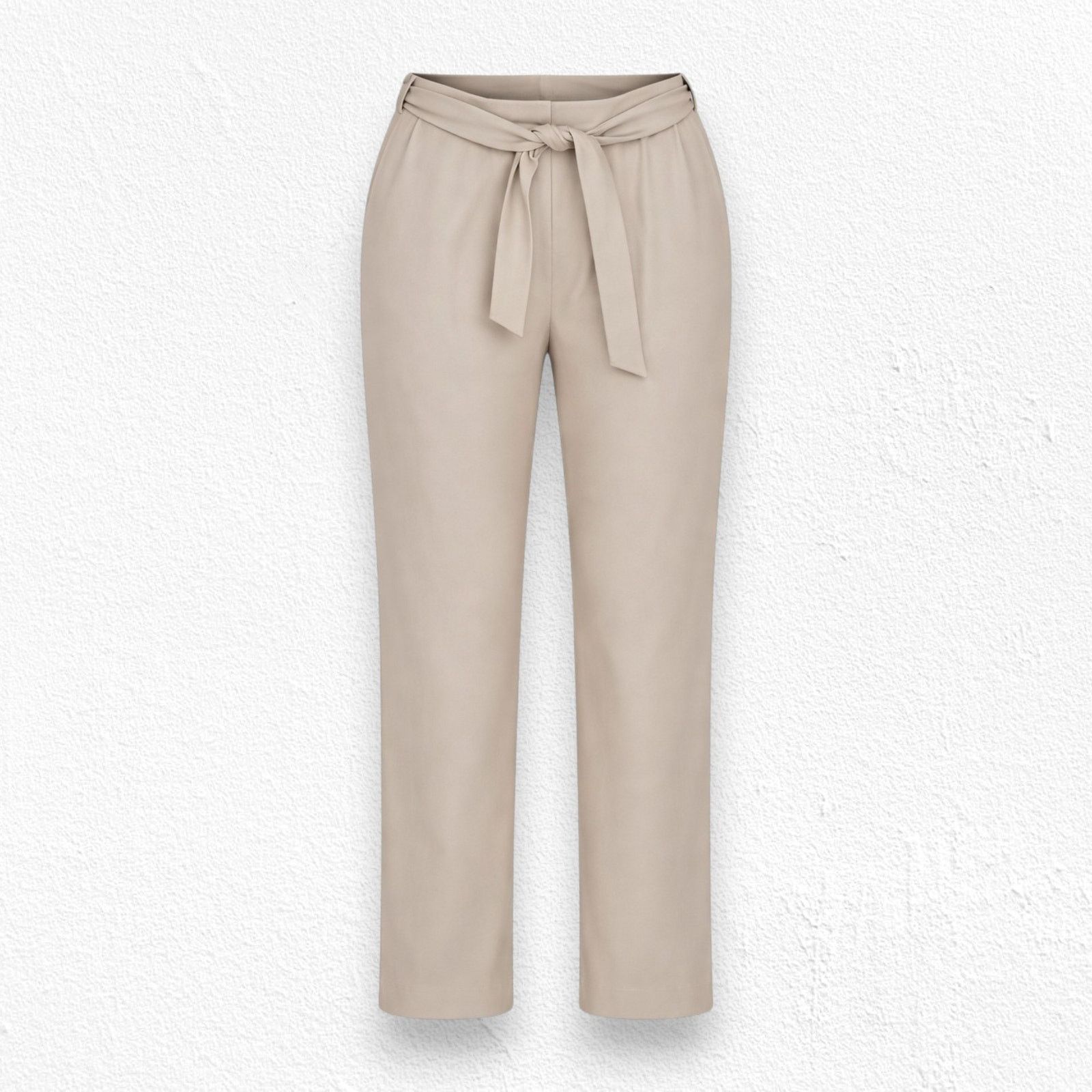 Other Beige High Rise Belted Dress Pants Size 12 Size 34" / US 12 / IT 48 - 1 Thumbnail