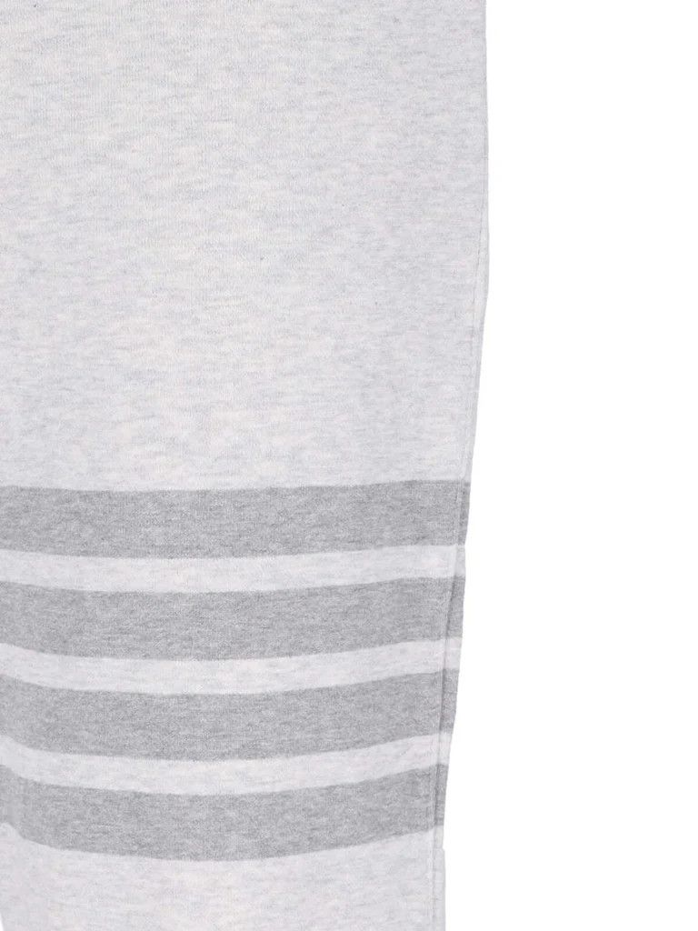 Thom Browne o1s22i1n0924 Cotton 4-Bar Joggers in Grey Size 26" / US 2 / IT 38 - 4 Thumbnail