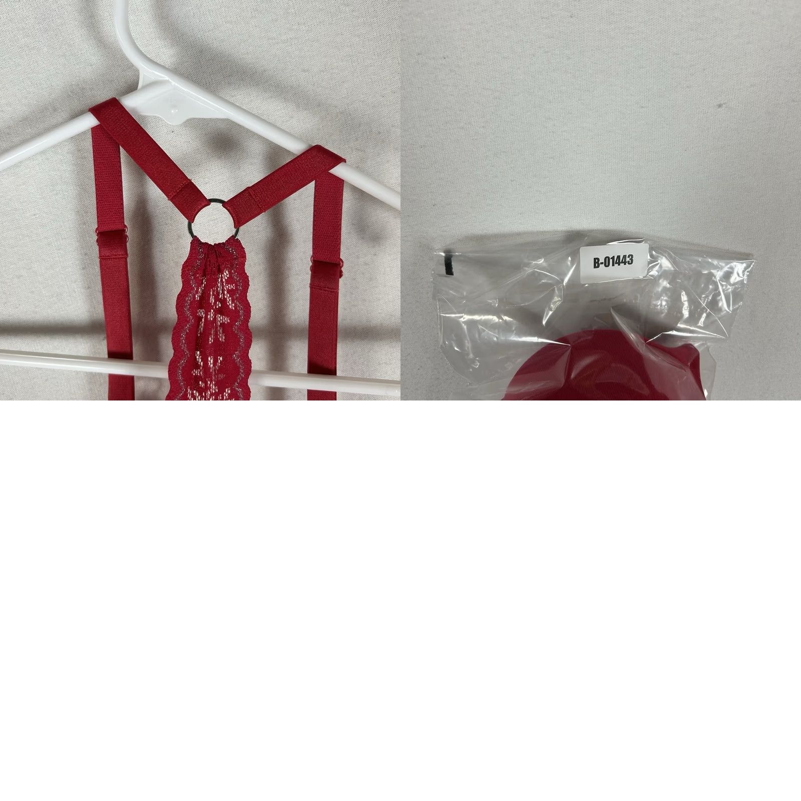 Victoria's Secret Victoria's Secret Push-Up Bra Womens 32DD Red Y-Back Front Clasp Size ONE SIZE - 8 Thumbnail