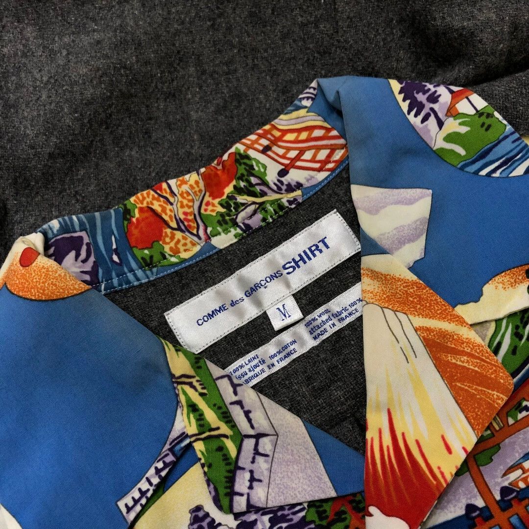 Comme des Garcons CDG 99aw Mount Fuji Felted Wool Shirt (M) Size US M / EU 48-50 / 2 - 7 Thumbnail
