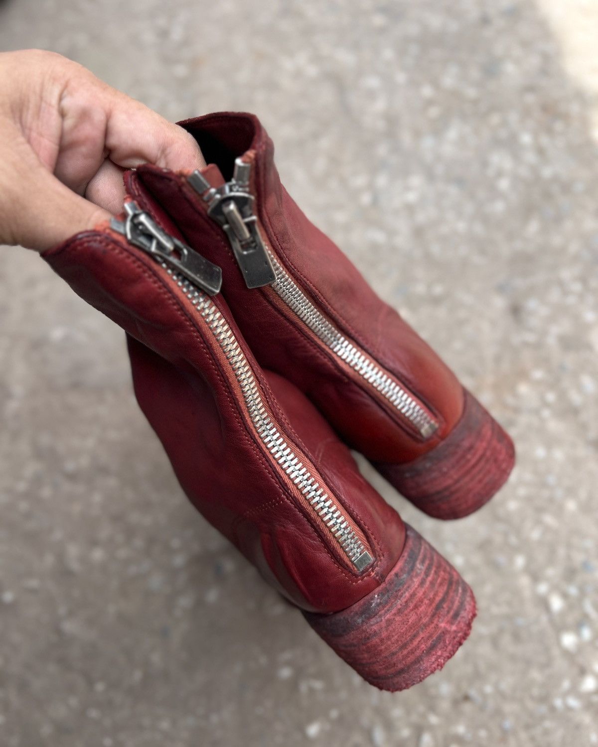 Guidi Guidi 788z Back Zip Red Boots Size US 7.5 / EU 40-41 - 9 Thumbnail