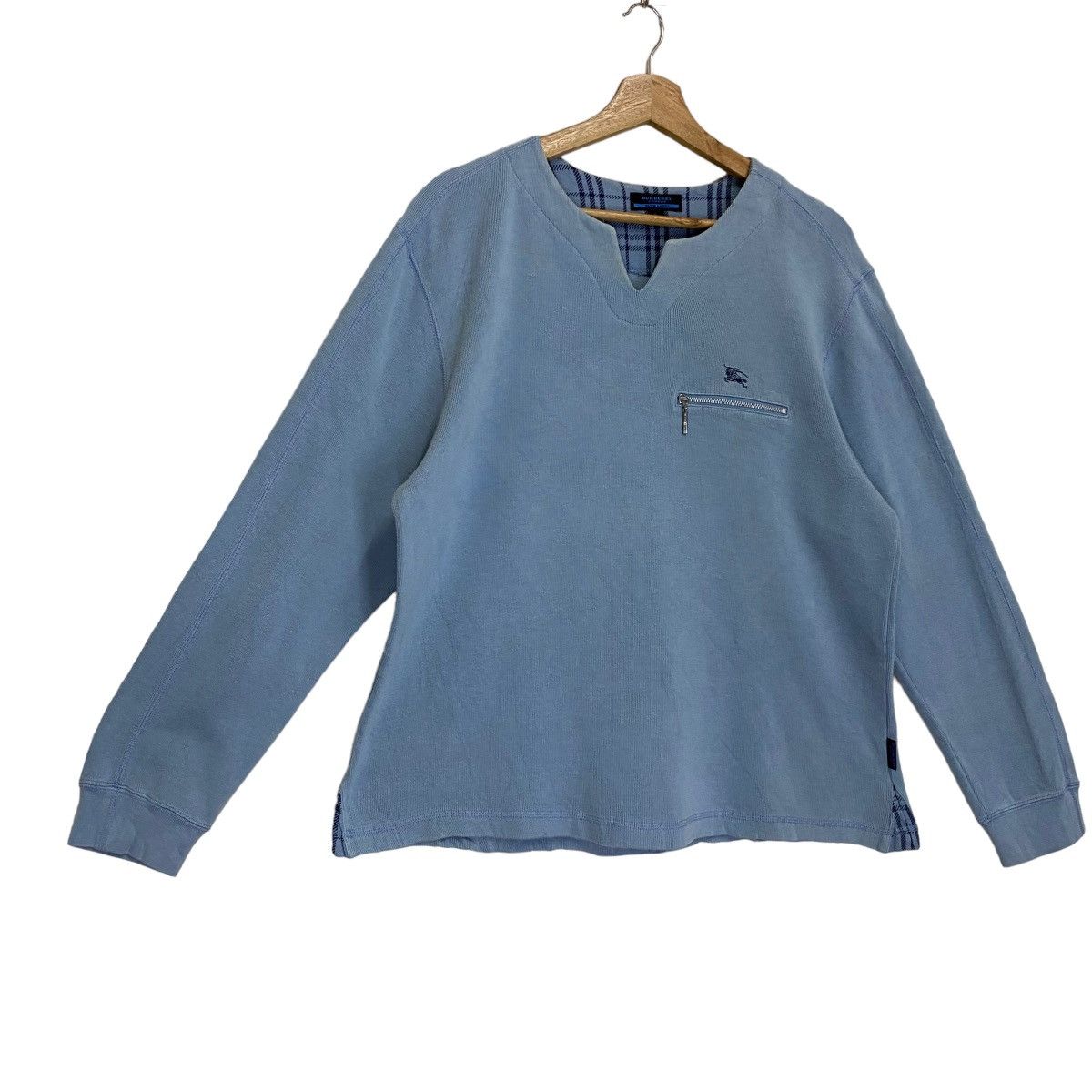 Burberry Vintage 90s Burberry London Crewneck Sweatshirt Size US M / EU 48-50 / 2 - 2 Thumbnail