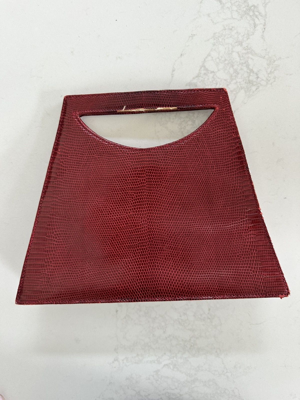 Other Siso made In Italy Handbag Red snakeskin Leather VINTAGE Size ONE SIZE - 2 Thumbnail