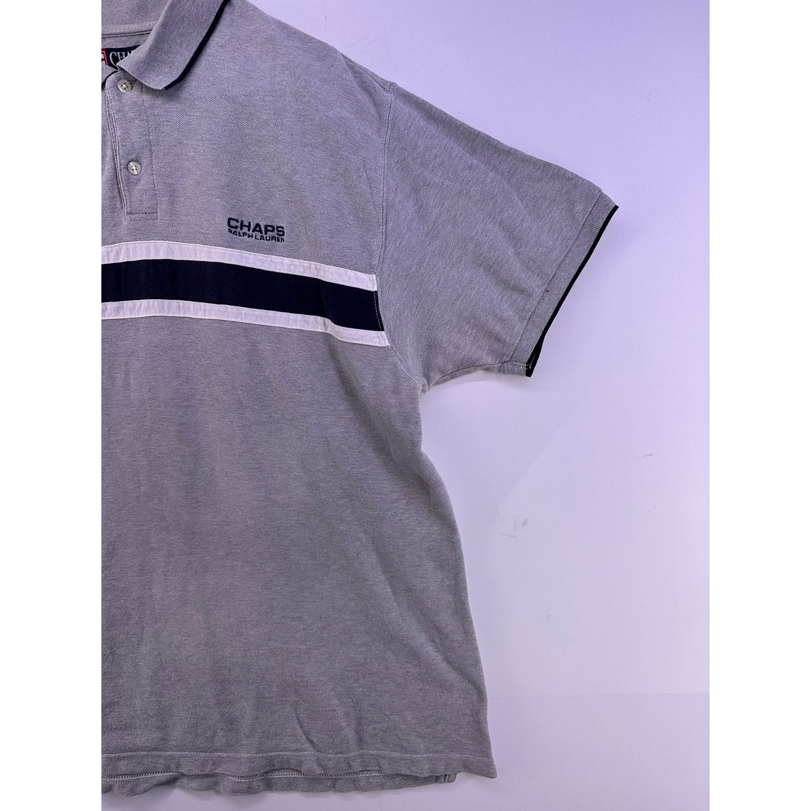 Champs Sport Vintage Champs X Ralph Lauren Gray/Navy Polo Shirts Size XL Size US XL / EU 56 / 4 - 5 Thumbnail