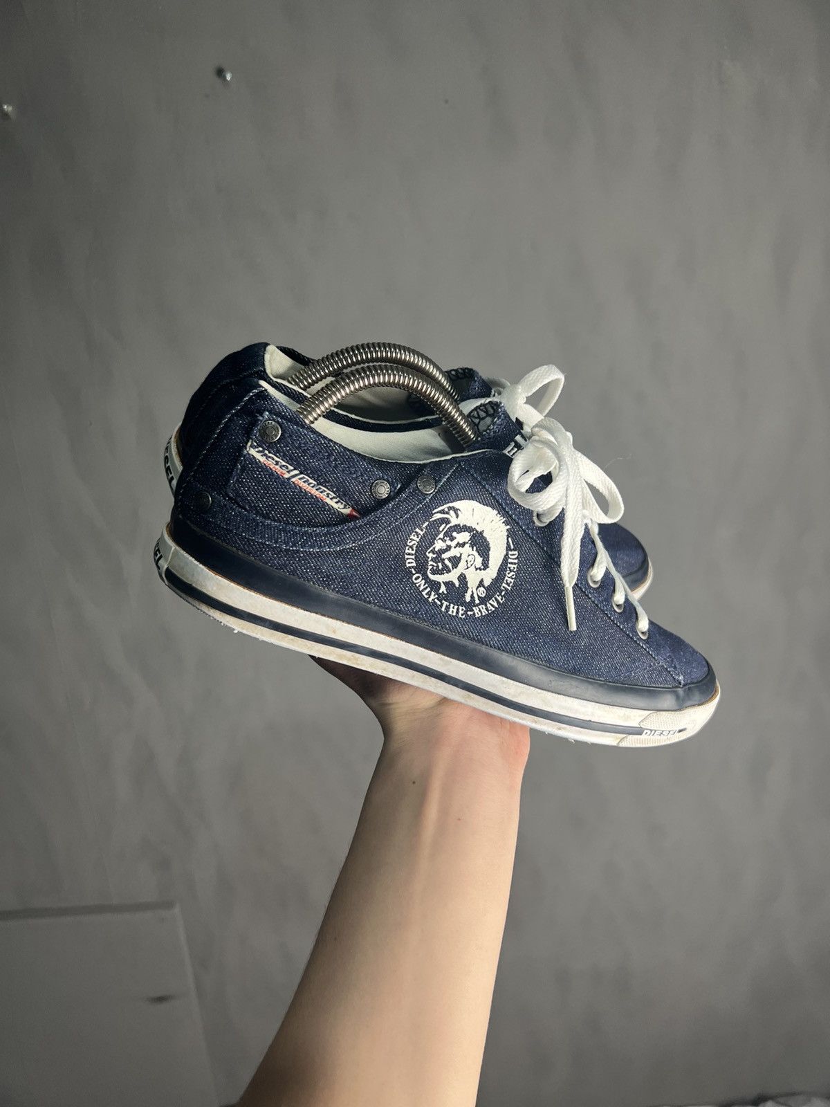 Diesel Vintage Diesel Denim Low Top Sneakers Size US 10 / EU 43 - 2 Thumbnail