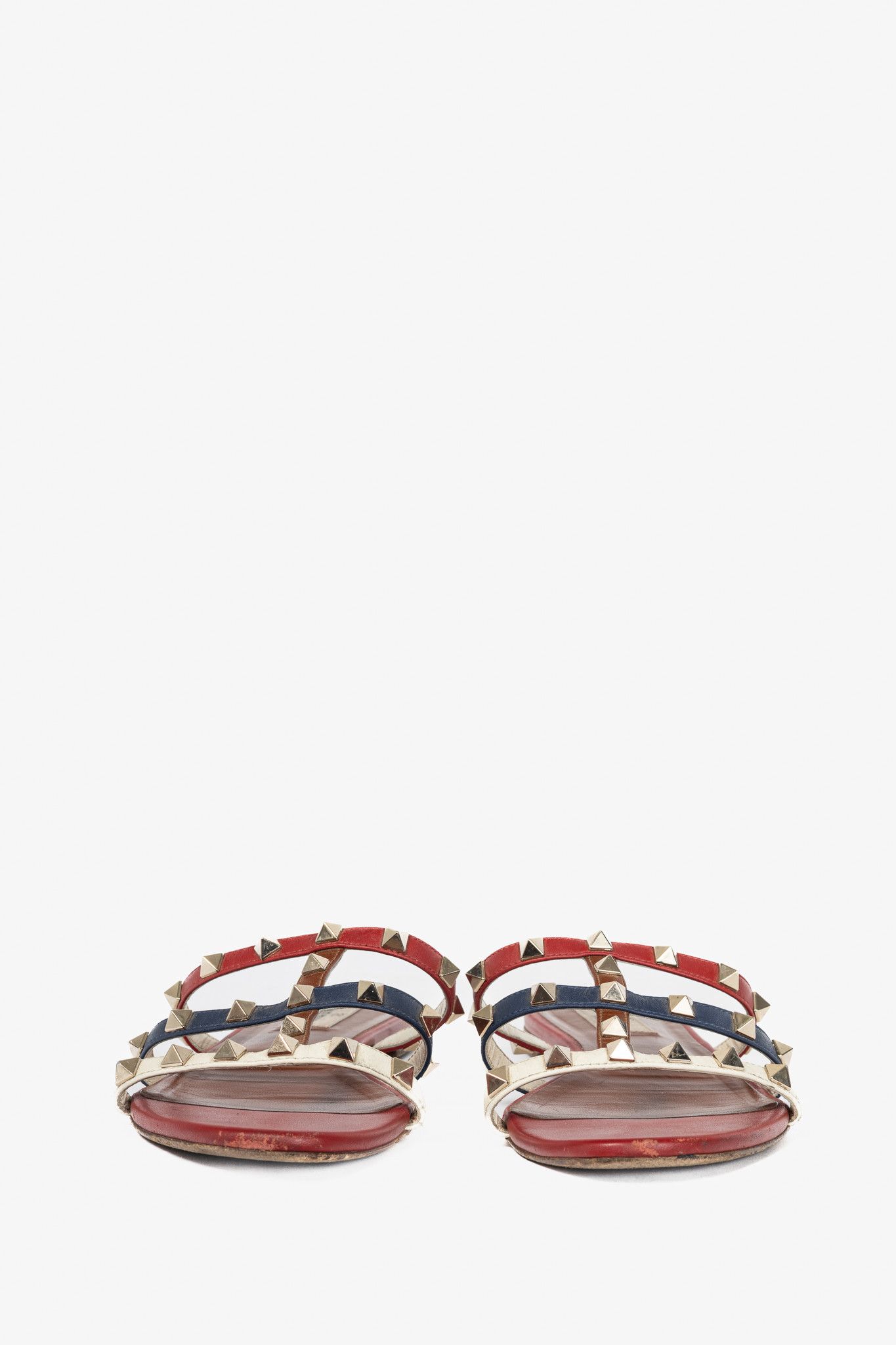 Valentino Valentino Garavani Rockstud Flat Mule Sandals Size US 8 / IT 38 - 3 Thumbnail