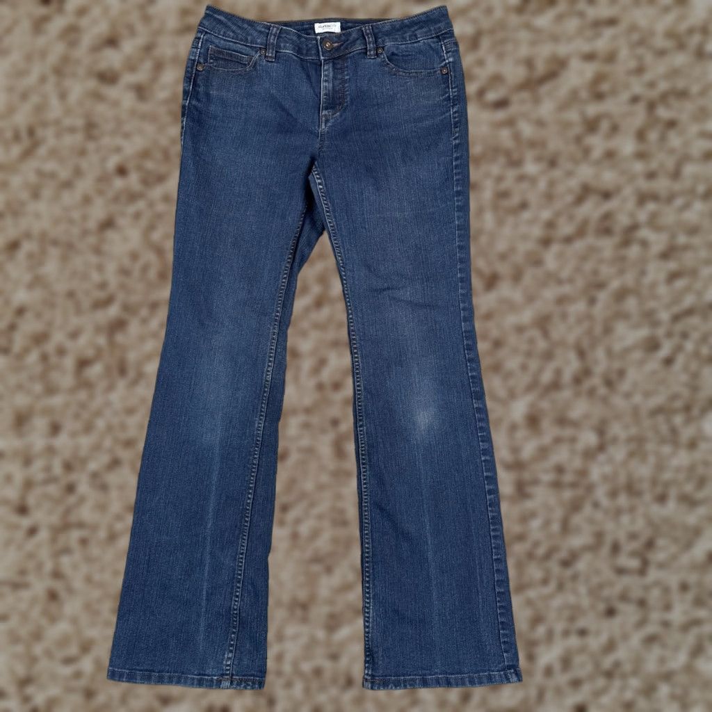 Liz Claiborne Liz Claiborne Jeans Women 6 Blue Denim Bootcut 31x31 Classic Comfortable Stretch Slimming 5-Pocket Fall Spring Summer Womens Size 28" / US 6 / IT 42 - 1 Thumbnail
