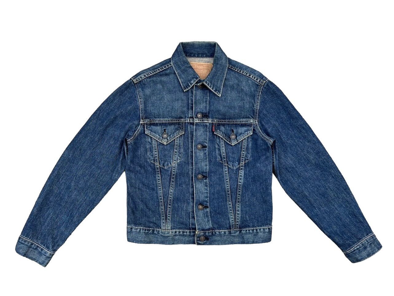 Levi's Vintage Clothing Vintage 1995 LVC Levi’s 557 Big E Denim Trucker Jacket Size US M / EU 48-50 / 2 - 1 Thumbnail