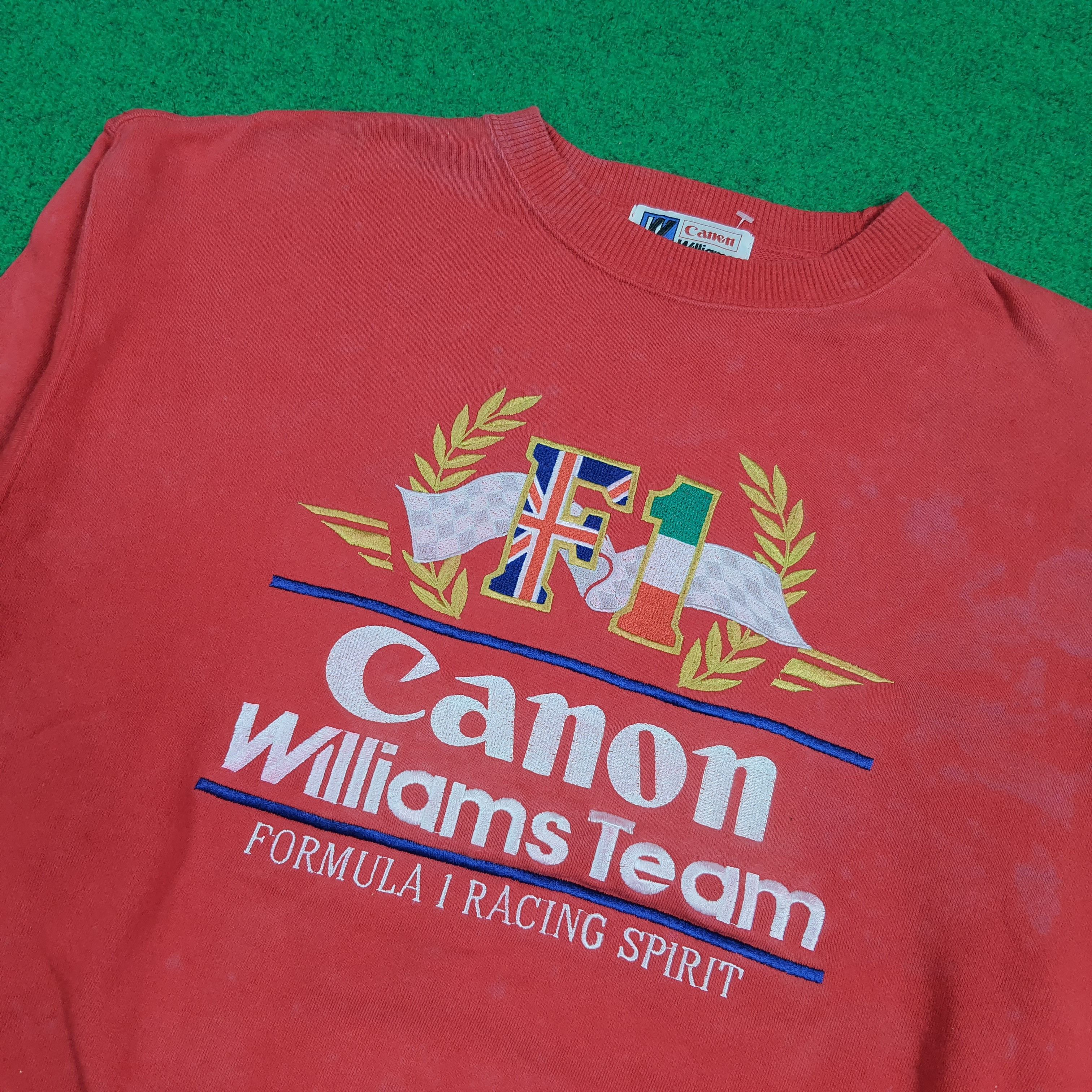 Canon Vintage Canon Williams Team F1 Racing Spirit Pullover C295N6 Size US M / EU 48-50 / 2 - 2 Thumbnail