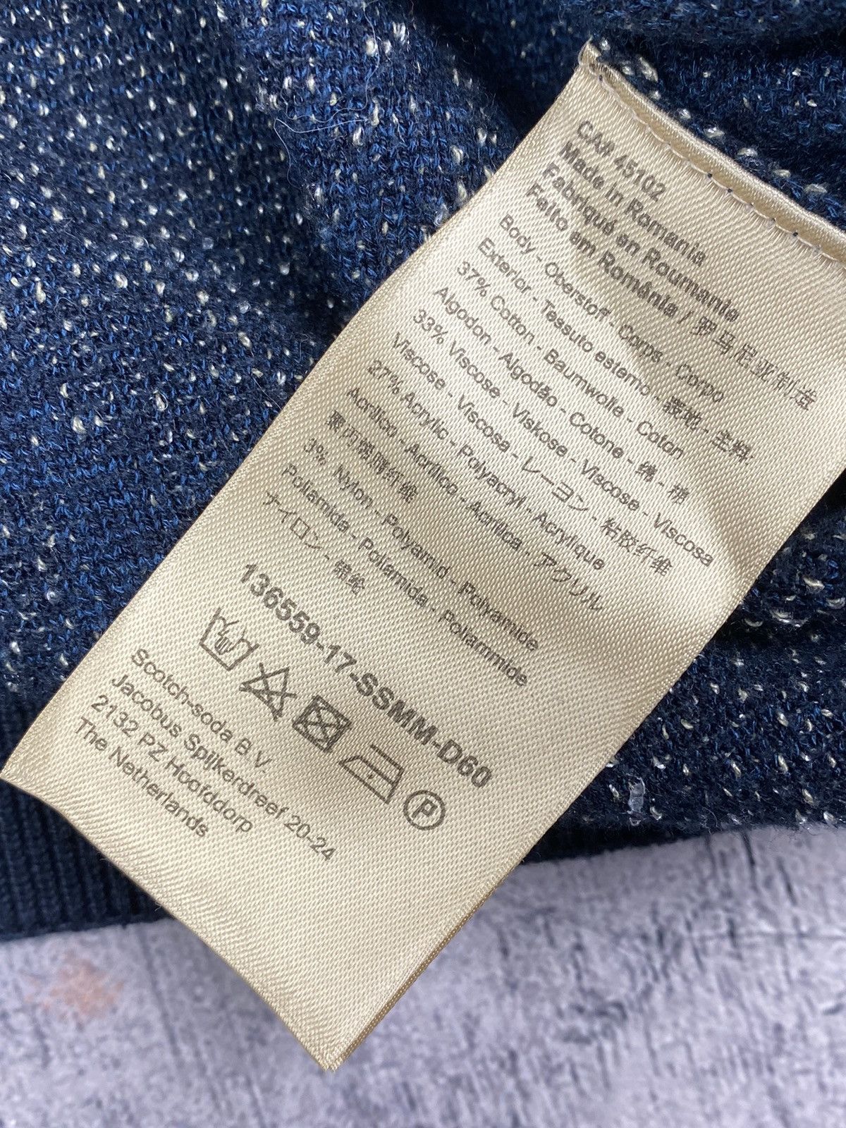 Scotch & Soda Scotch & Soda Overprinted Sweatshirt Size L Size US L / EU 52-54 / 3 - 9 Thumbnail