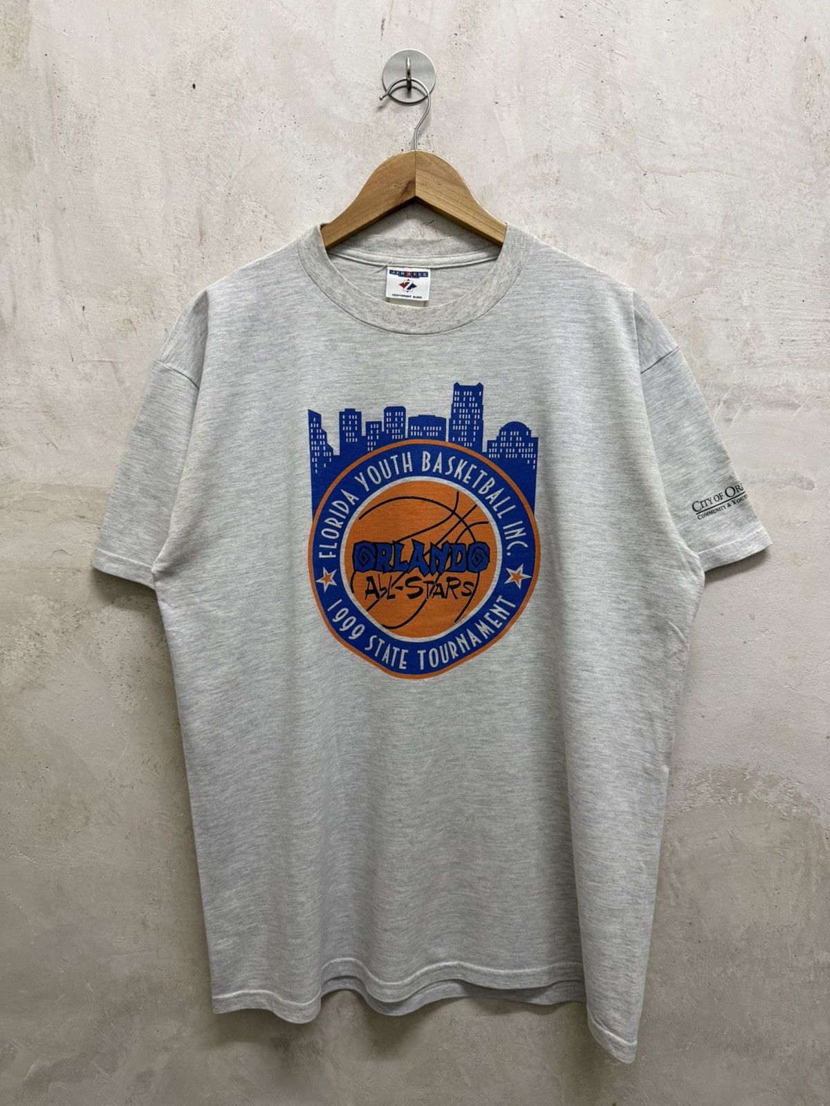 Vintage Vintage 90s Orlando All Star NBA Basketball T-Shirt Size US L / EU 52-54 / 3 - 1 Thumbnail