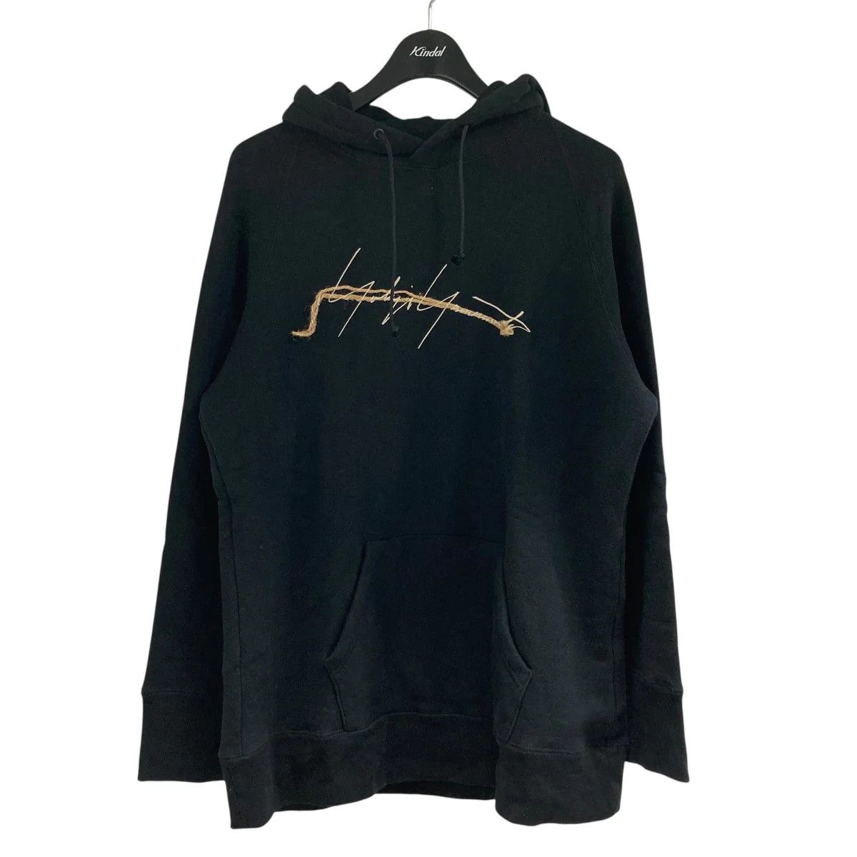 YOHJI YAMAMOTO // Embroidered pullover hoodie
