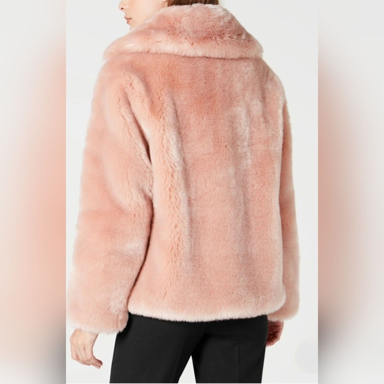 Vince Camuto Vince Camuto Cropped Faux-Fur Coat Women's Pink XL New Size XL / US 12-14 / IT 48-50 - 3 Thumbnail