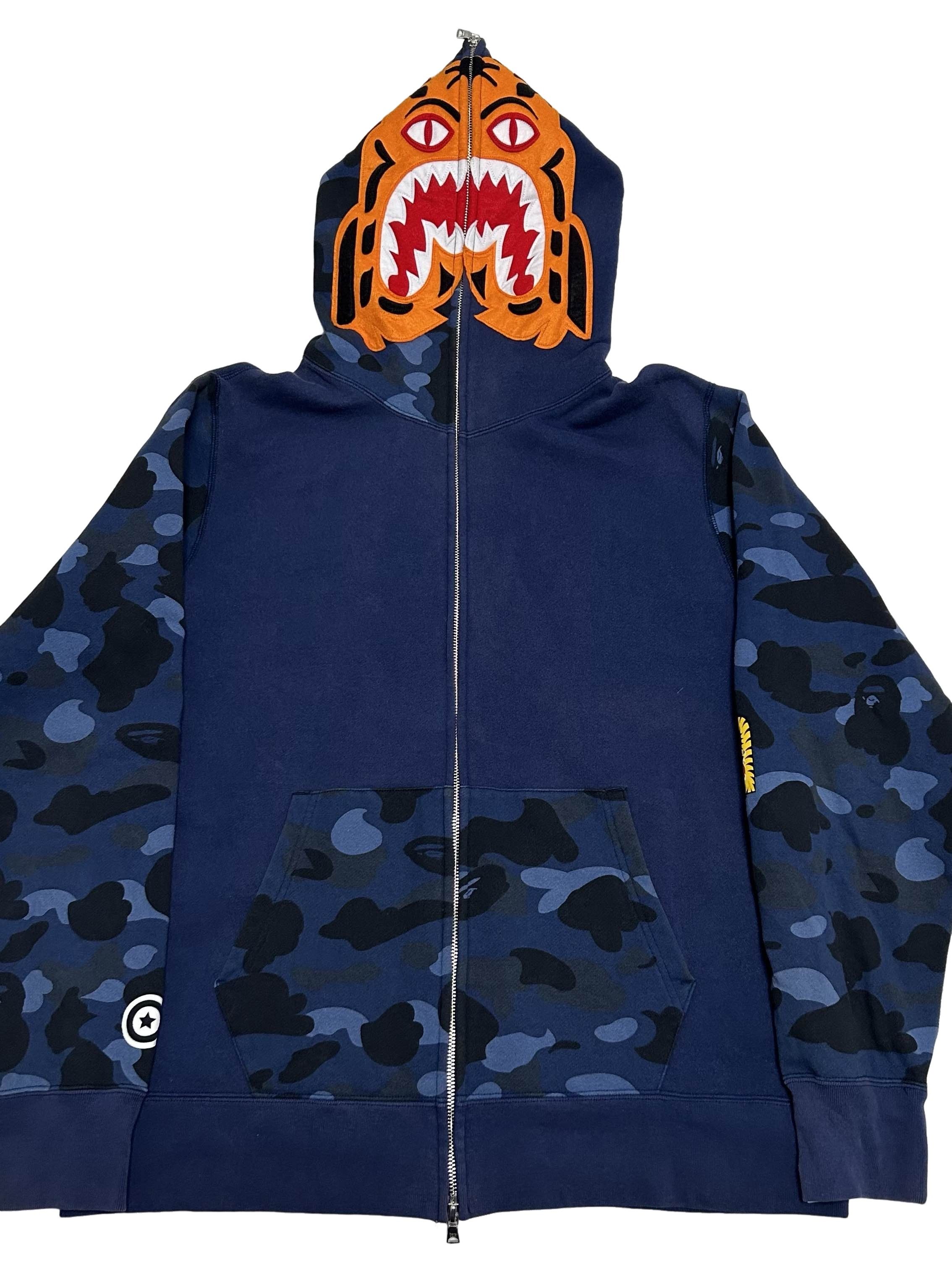 Bape BAPE X HIDDEN STA CAMO TIGER FULL ZIP HOODIE | Grailed