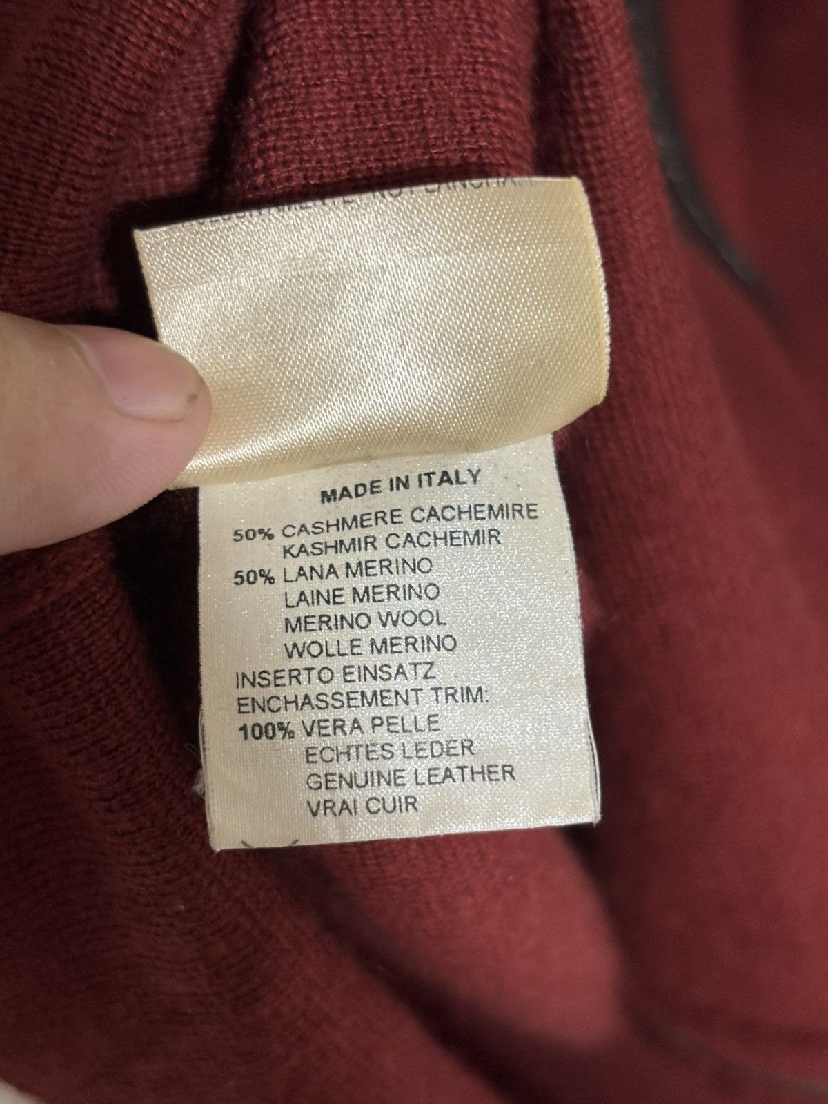 Hermes Rare Vintage Hermes Wool and Cashmere Leather Elbow Patch Size US L / EU 52-54 / 3 - 11 Thumbnail