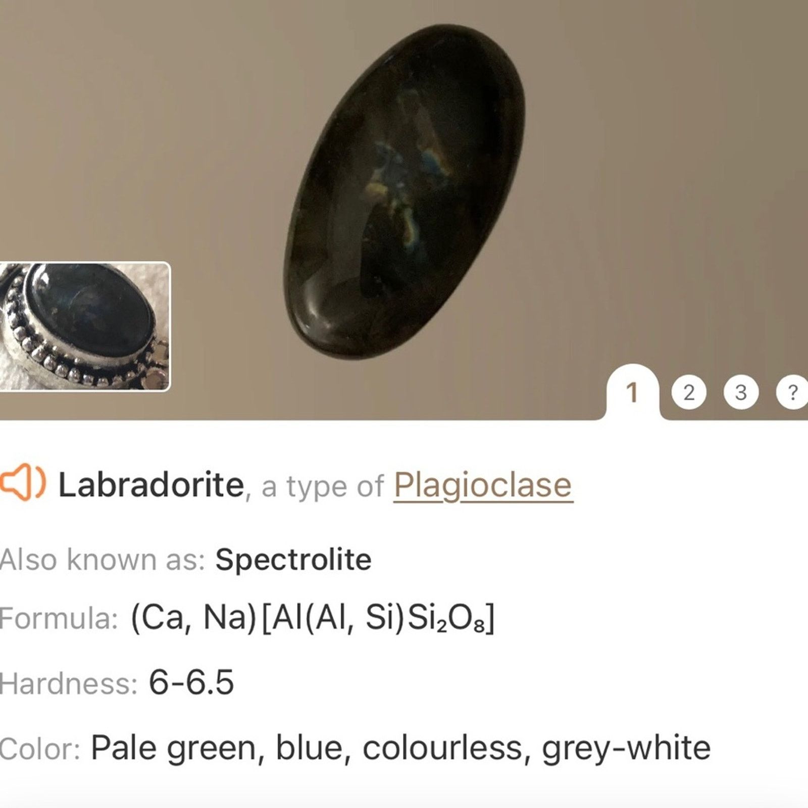Handmade Handcrafted filigree cameo Pearl labradorite necklace Size ONE SIZE - 11 Thumbnail