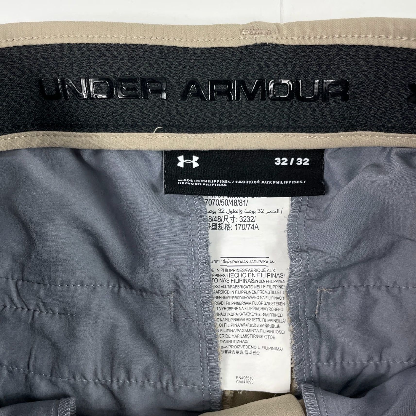 Under Armour Under Armour Pants Mens 32 x 32 Beige Golf Straight Leg Outdoors Stretch Pants mens 32 Beige Golf Straight Leg Size US 32 / EU 48 - 6 Thumbnail