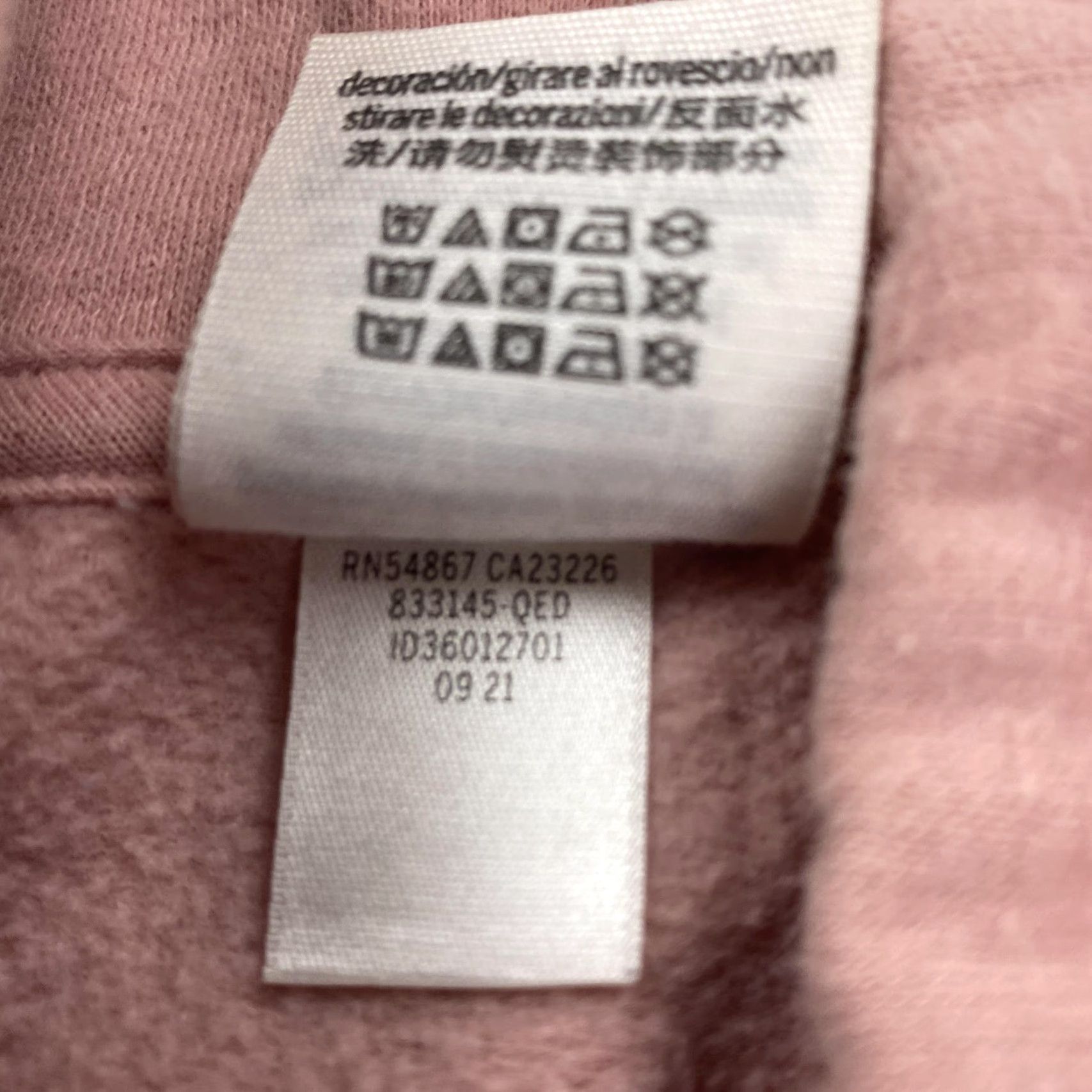Pinko PINK Victoria's Secret Sweatshirt Womens Large Gray Pink Colorblock Pullover Graphic Print Pockets LOVE PINK Size L / US 10 / IT 46 - 4 Thumbnail