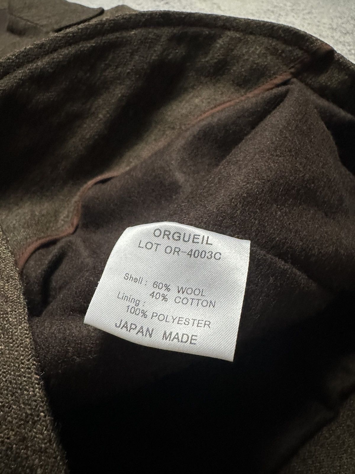 Studio D'Artisan ORGUEIL Wool Workwear Blazer Jacket Brown Japan Made Size 36R - 8 Thumbnail