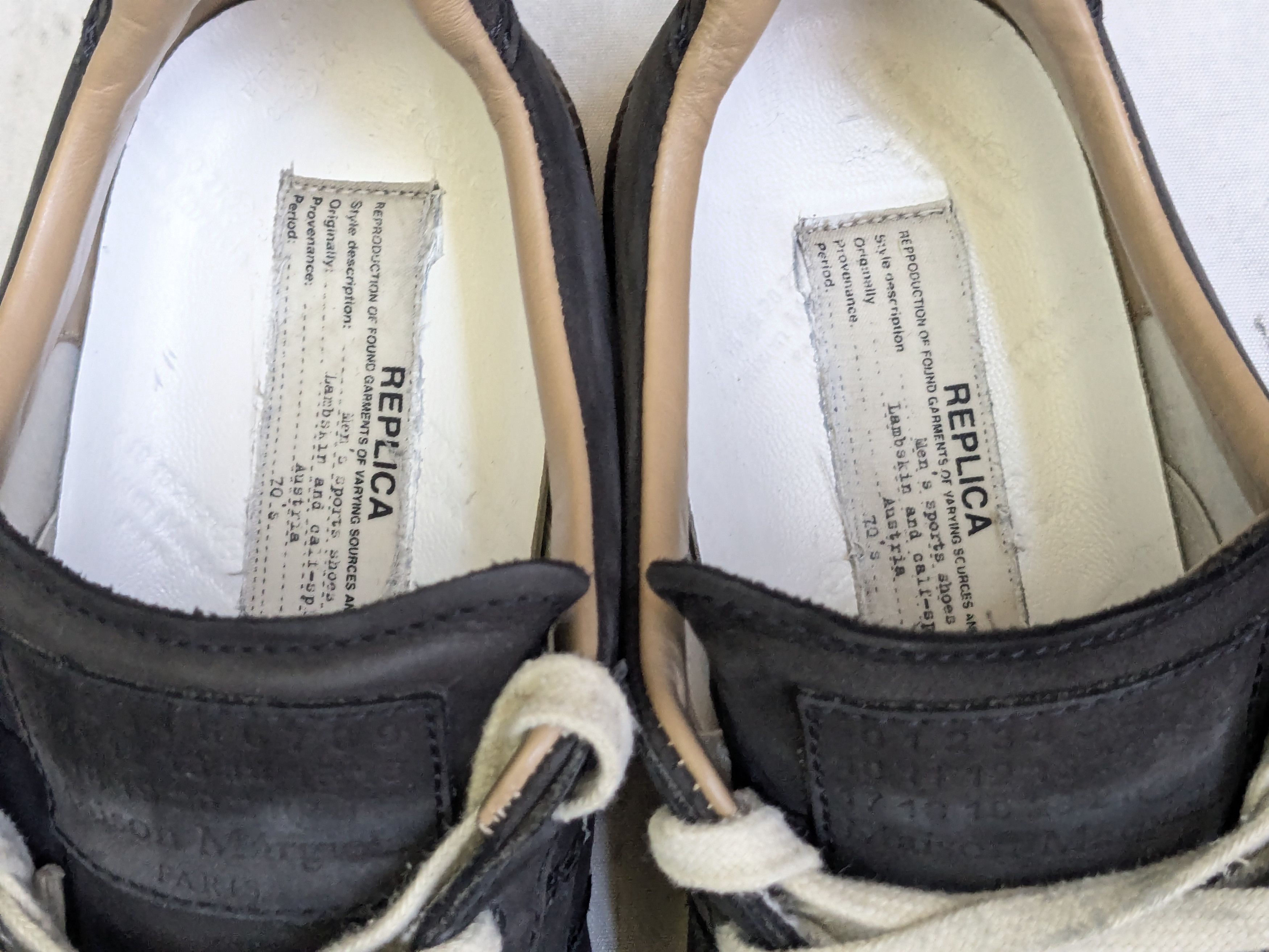 Maison Margiela Maison Margiela Replica GAT Paint Splatter Black 7 40 Low Size US 7 / EU 40 - 6 Thumbnail