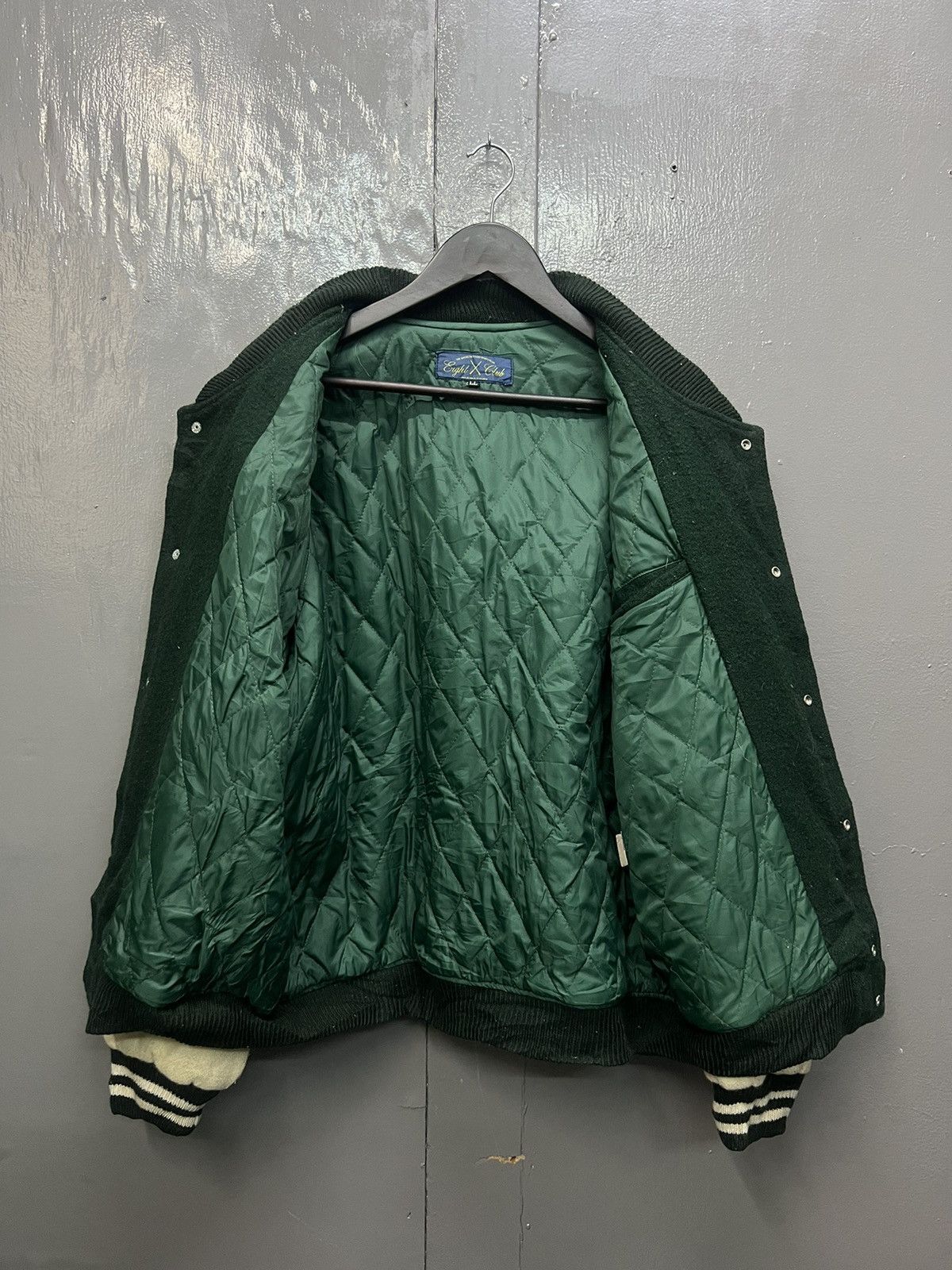 Japanese Brand Vintage Eight Club Wool Varsity Jacket Size US L / EU 52-54 / 3 - 5 Thumbnail