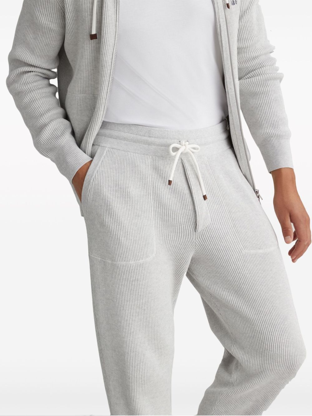 Brunello Cucinelli o1la1rc1a0425 Pants in Light Grey Size US 30 / EU 46 - 4 Thumbnail
