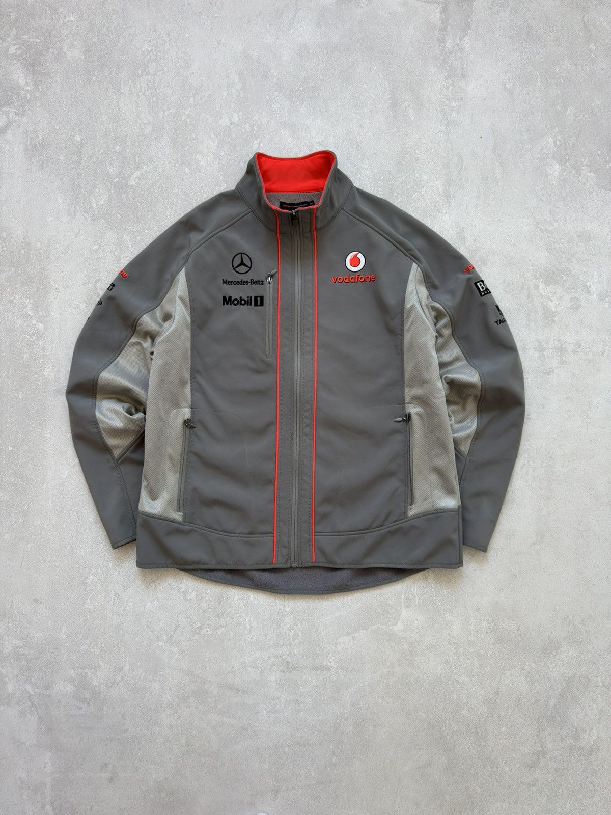 Mercedes-Benz Vodafone Mercedes Benz McLaren Soft Shell F1 Racing Jacket Size US XXL / EU 58 / 5 - 1 Thumbnail